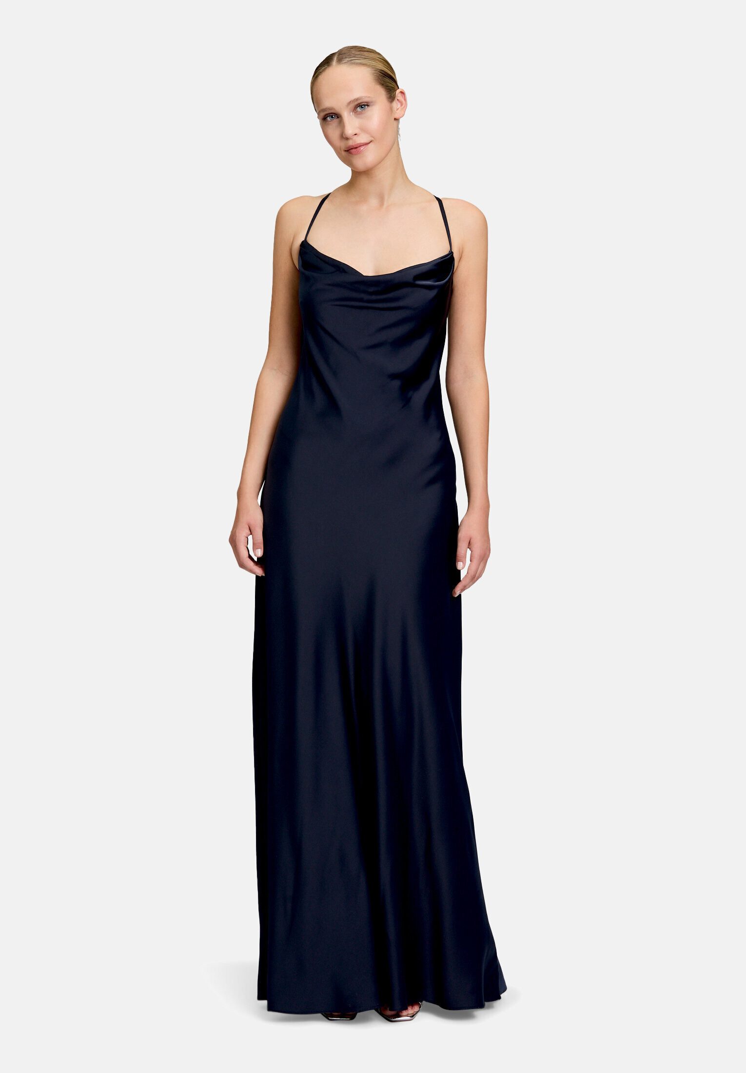 Vera Mont Abendkleid Damen mit Wasserfallausschnitt