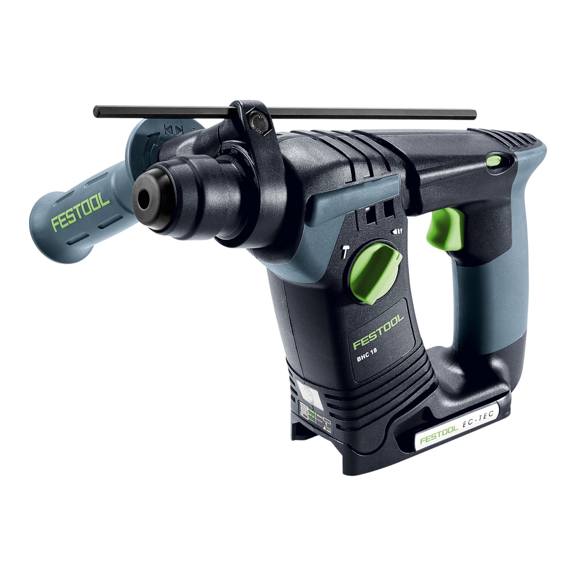 FESTOOL Akku-Bohrhammer BHC 18-Basic Akku Bohrhammer 18 V 1,8 J SDS Plus Brushless + 2x Akku