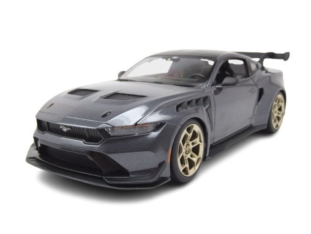 Maisto® Modellauto Ford Mustang GTD 2025 grau metallic, Maßstab 1:18