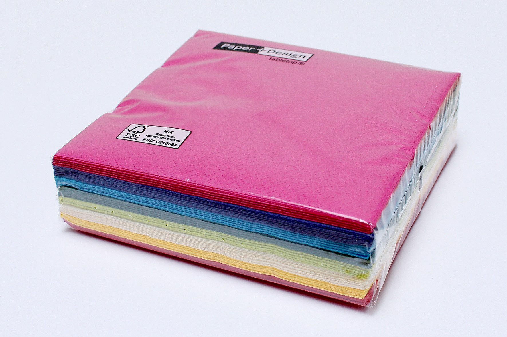 Paper+Design Papierserviette 20 COCKTAIL SERVIETTEN 25x25cm Uni FARBIG von Paper + Design tabletop