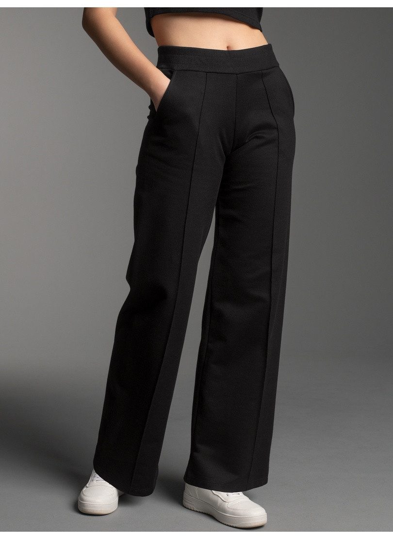 Trigema Jerseyhose TRIGEMA Jogginghose mit weitem Bein (1-tlg)