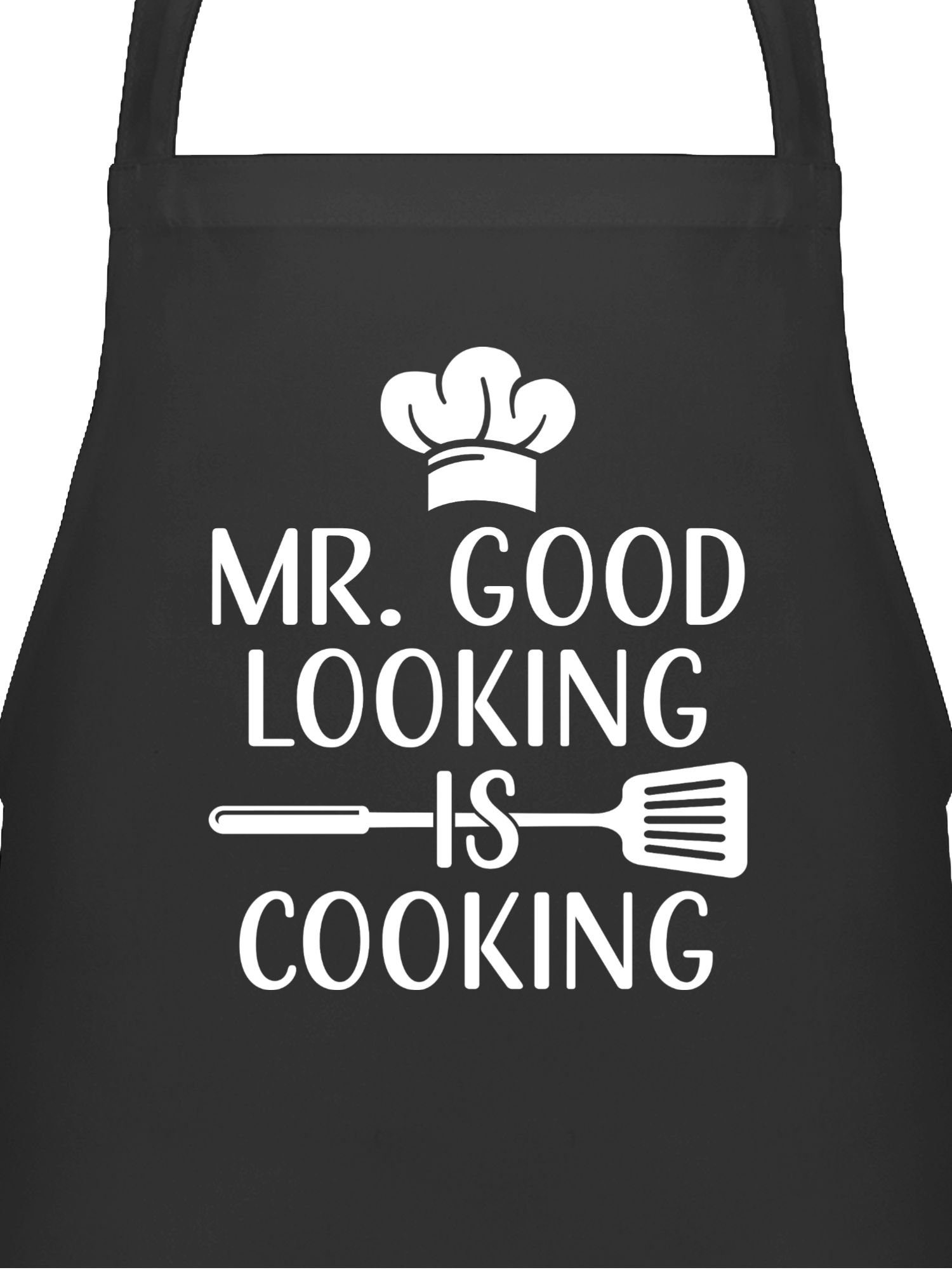 Shirtracer Kochschürze Mr. Good looking is cooking - Männergeschenke Weihnachten Männer Gesch, (1-tlg), Kochschürze Herren Männer