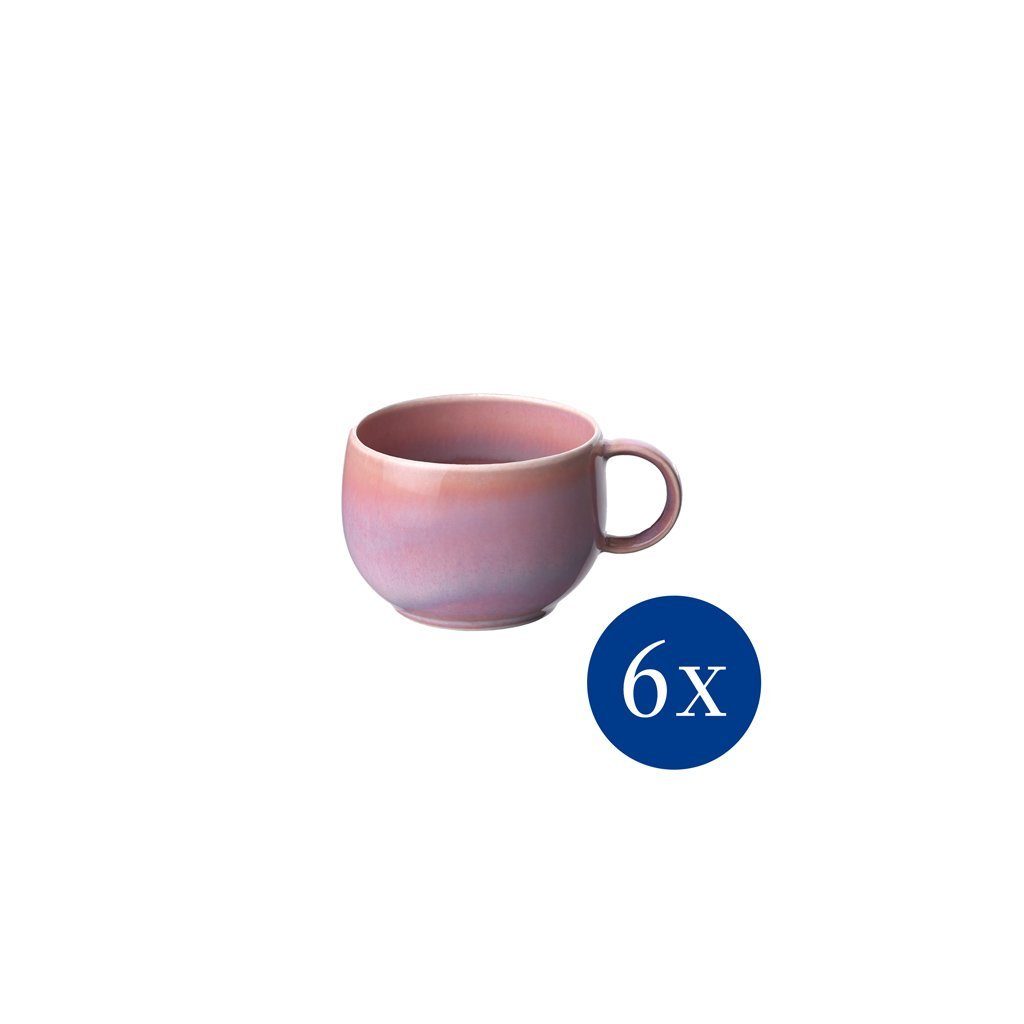 like. by Villeroy & Boch Espressotasse Perlemor Coral Espressotasse, 60 ml, 6 Stück, Porzellan