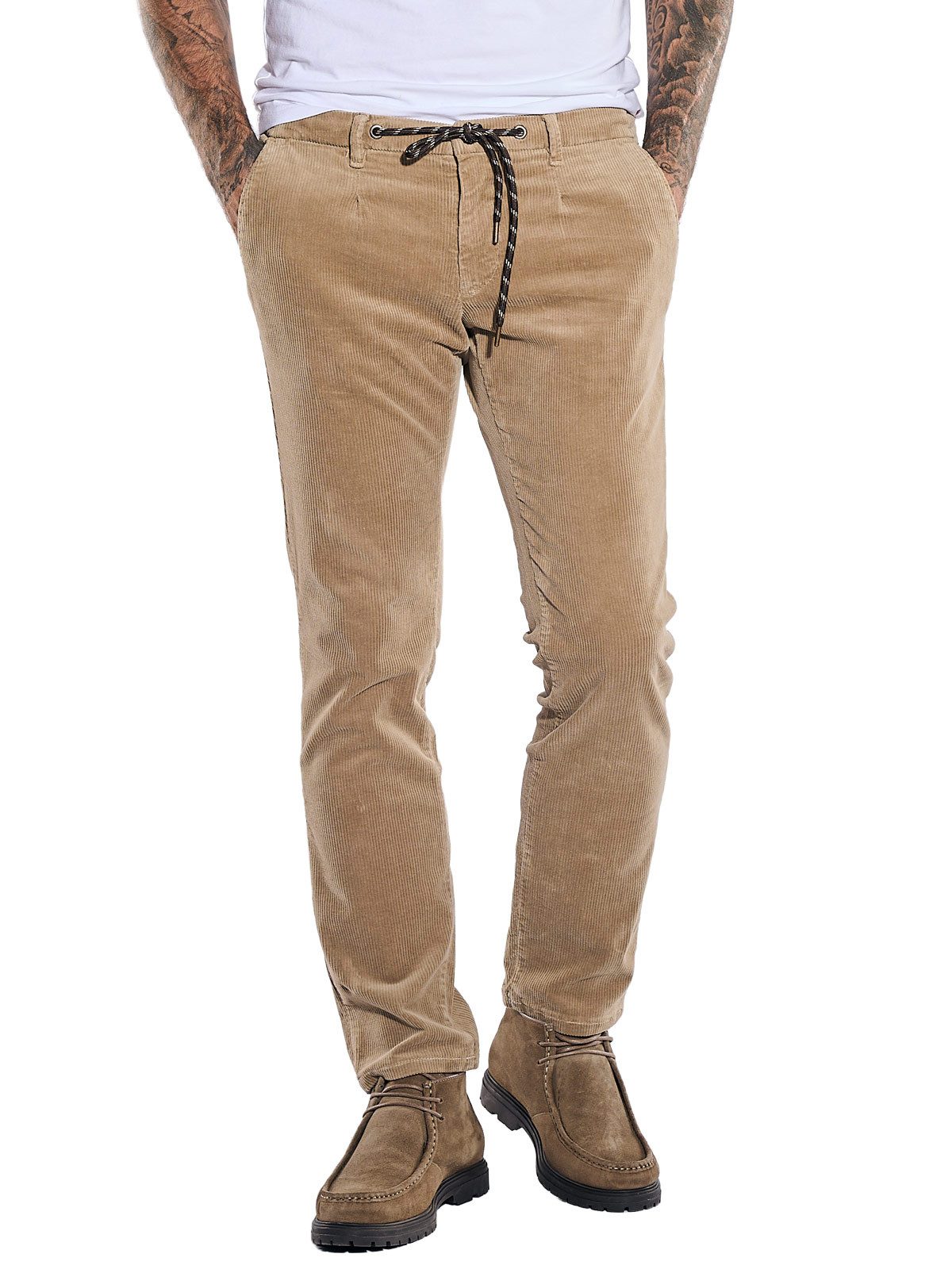 emilio adani Chinohose Herren Chino straight, Rehbraun