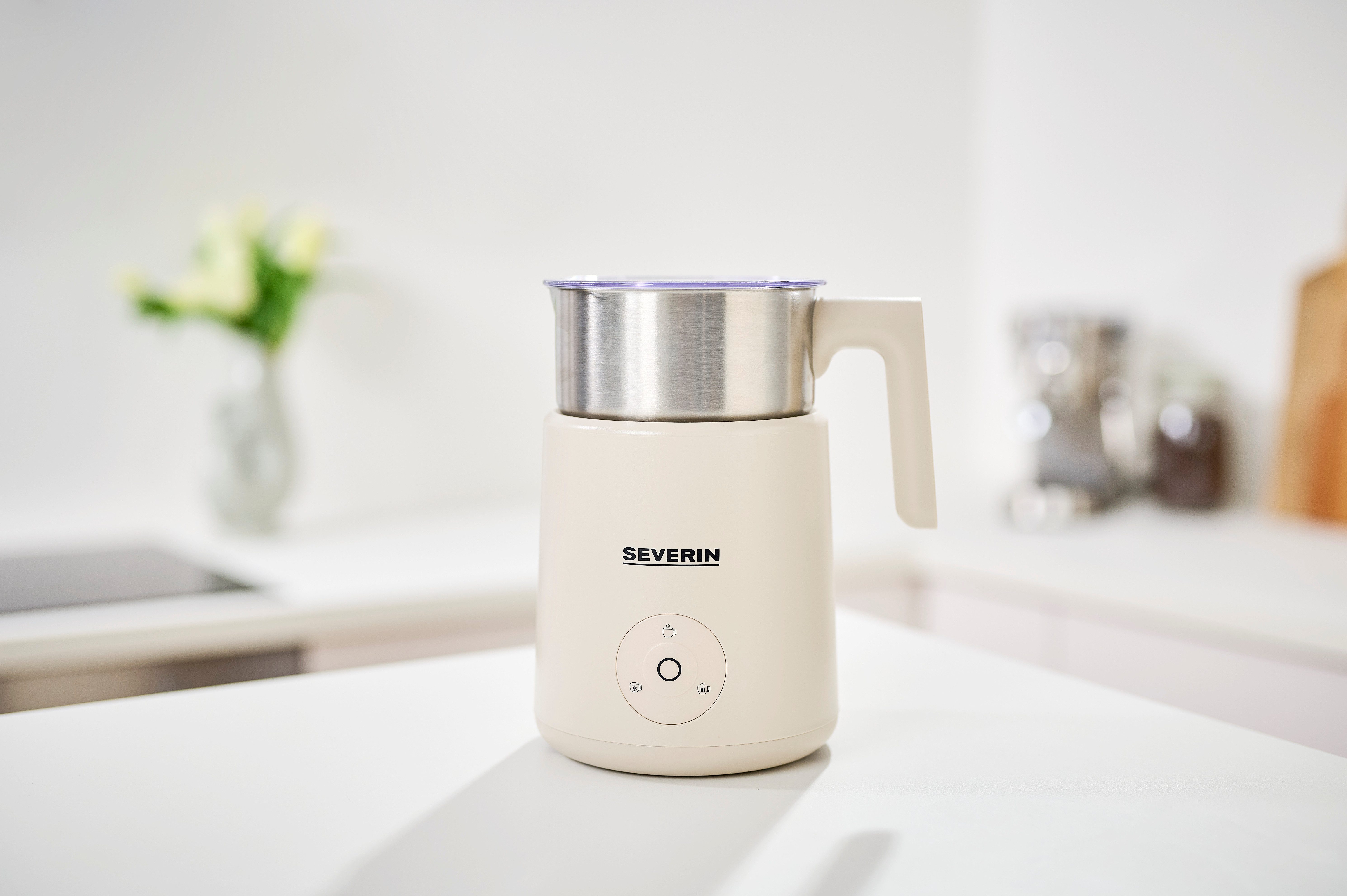 Severin Milchaufschäumer SPUMA LITE SM 3589, 500 W, kaltes & warmes Aufschäumen, Schoko-Funktion, auch für vegane Milch