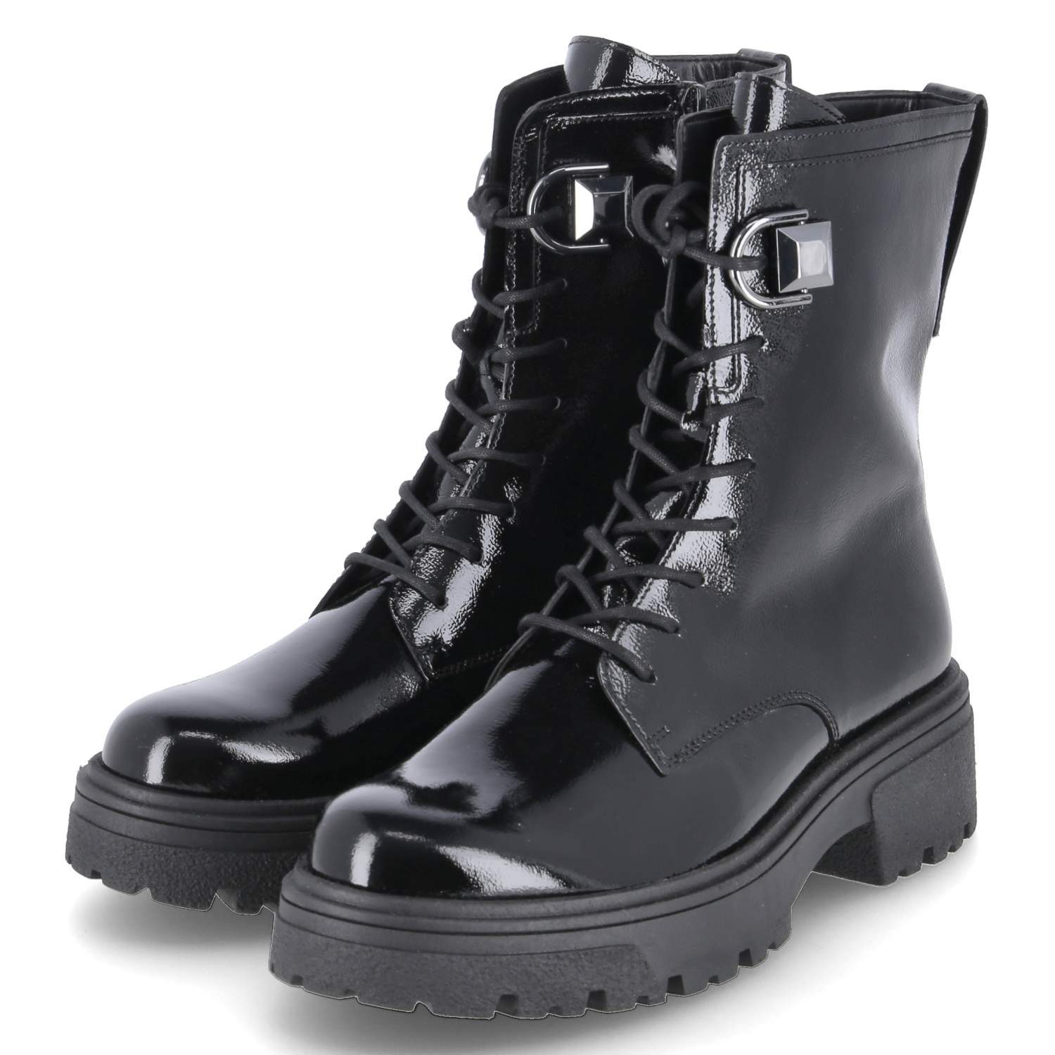 Gabor Gabor 51.761.97 Damen Lackleder schwarz Schnürstiefel günstig online kaufen