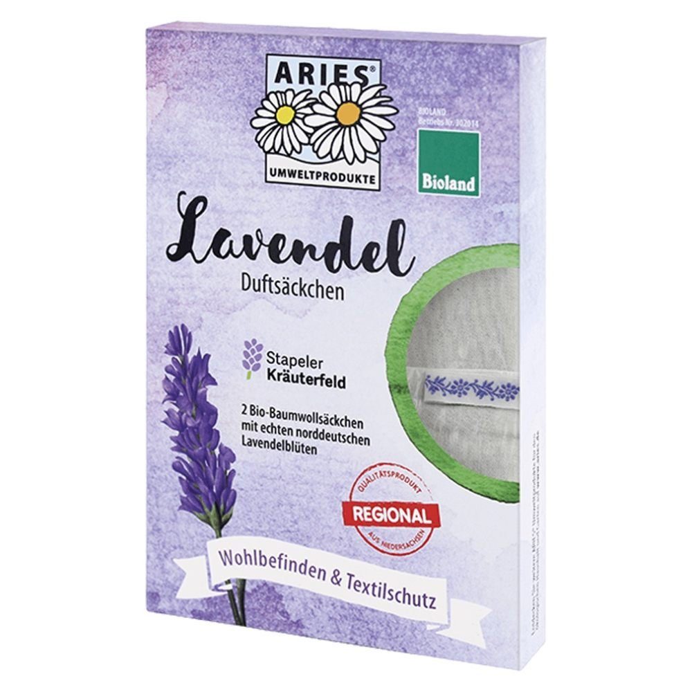 Lavendelbeutel Bio-Lavendel Duftsäckchen 2er Set, Aries