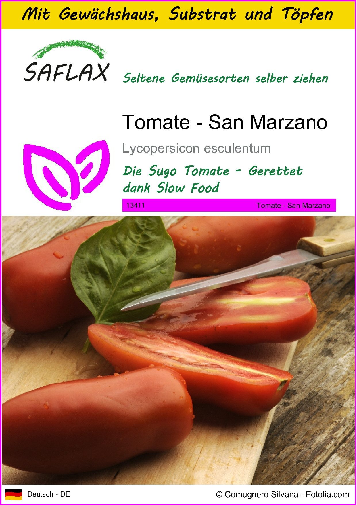 SAFLAX Gemüsesamen SAFLAX - Anzuchtset - Tomate - San Marzano