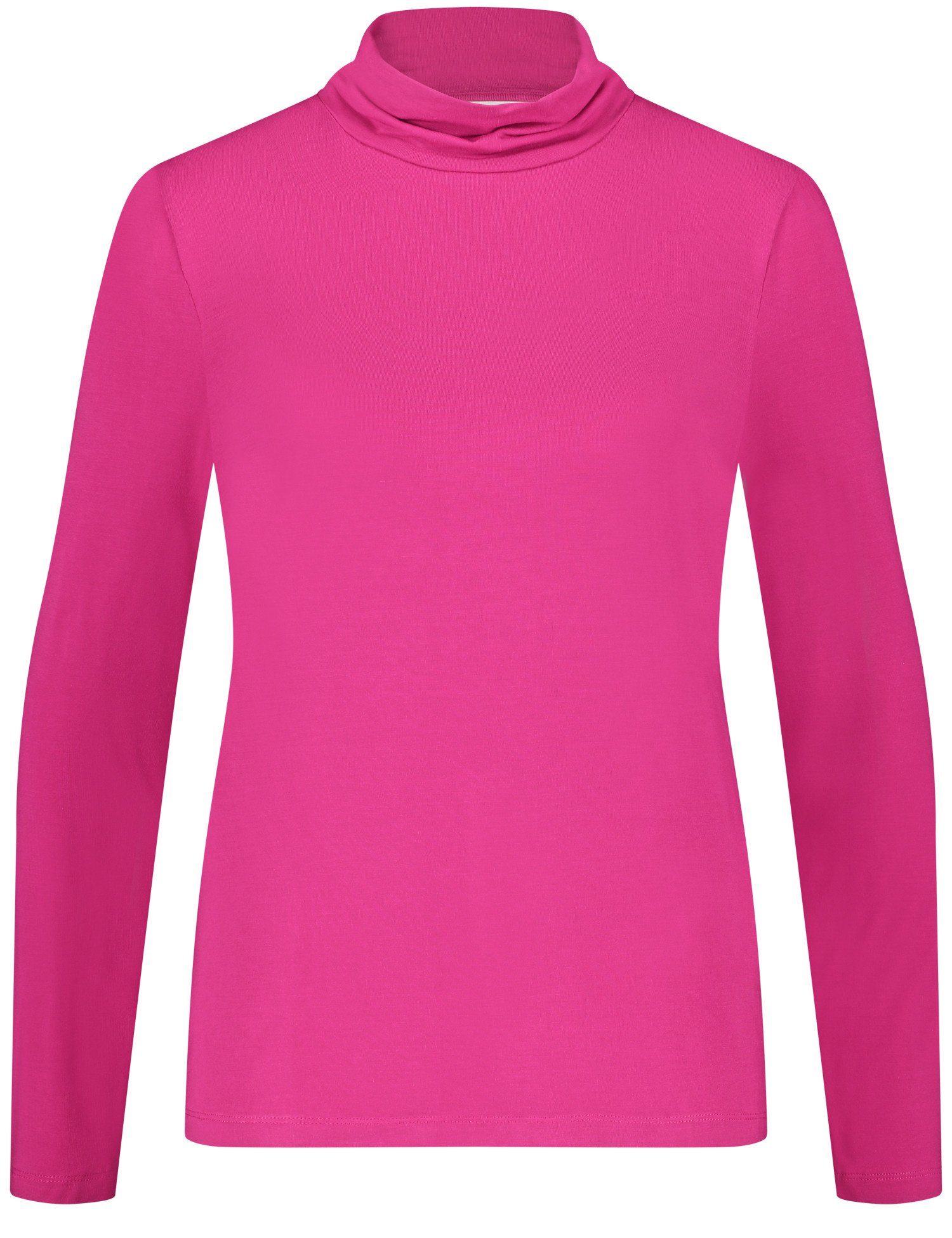 GERRY WEBER Longsleeve Langarmshirt Mit Faltenturtle hot pink