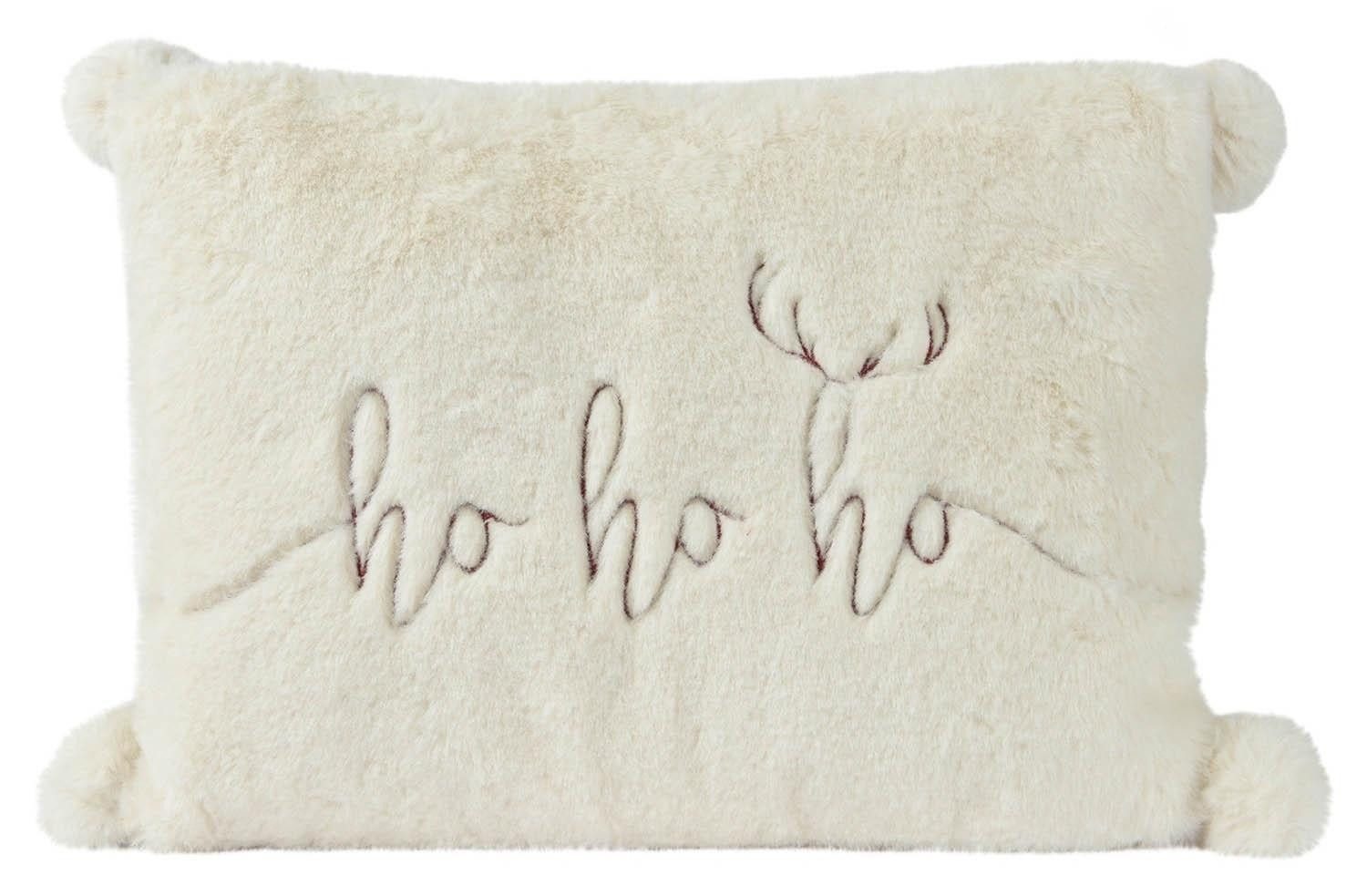 Kaemingk Dekokissen WINTERLAND, Weiß, B 40 cm, L 30 cm, Kissenhülle mit Fül günstig online kaufen