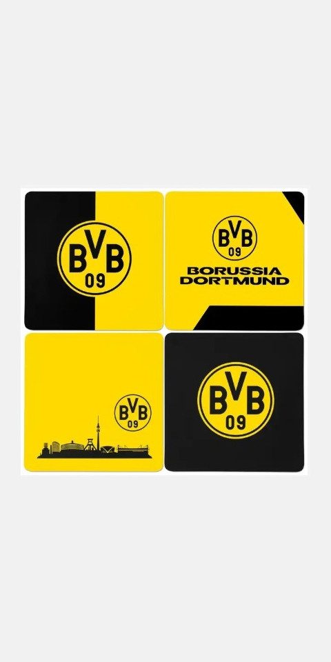 Tasse BVB Untersetzer 4er Set