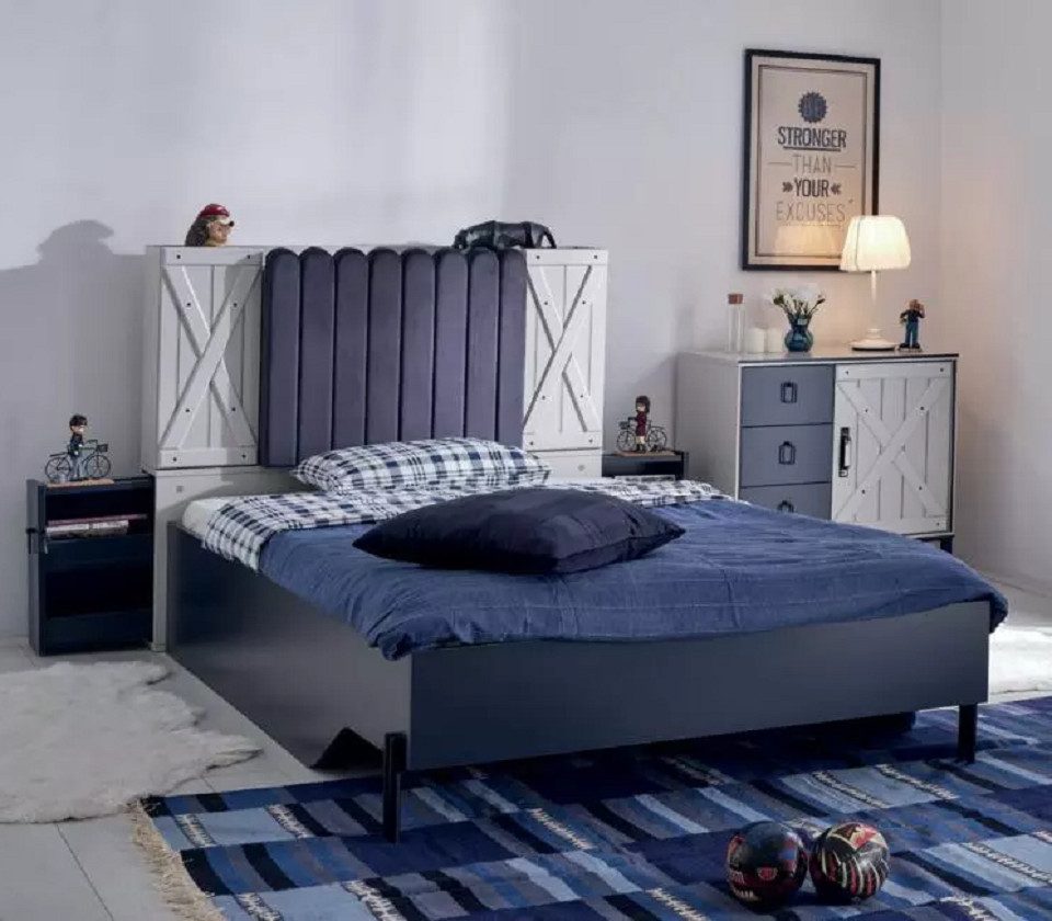 Bett Modernes Holzbett Luxusdesign Schlafzimmermöbel Bett aus Holz
