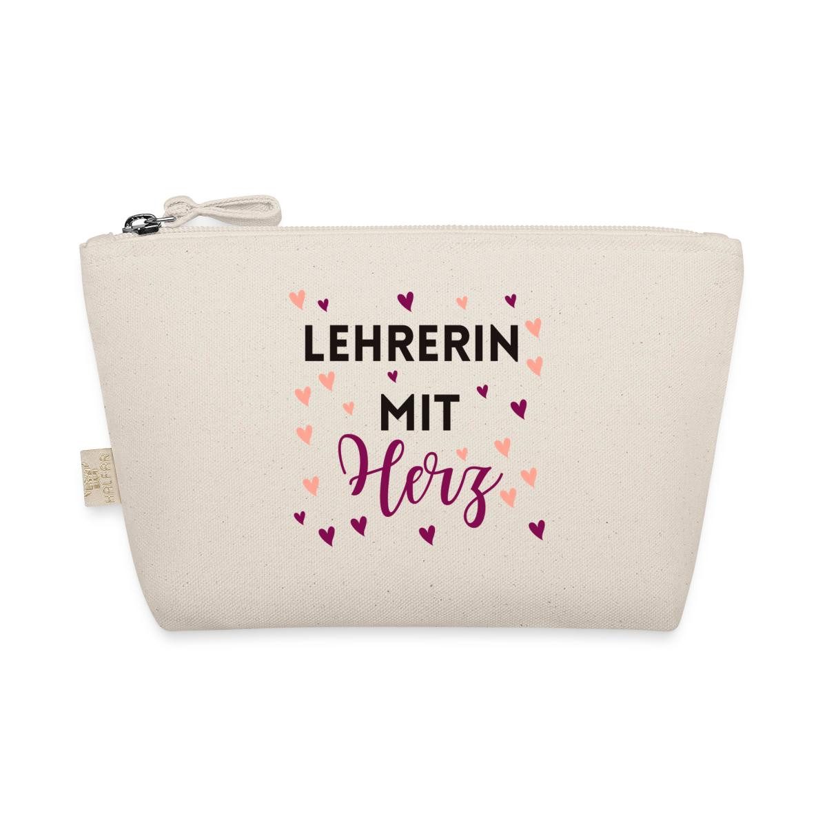 Kosmetiktasche Lehrerin Mit Herz Geschenk für Klassenlehrerin Täschchen