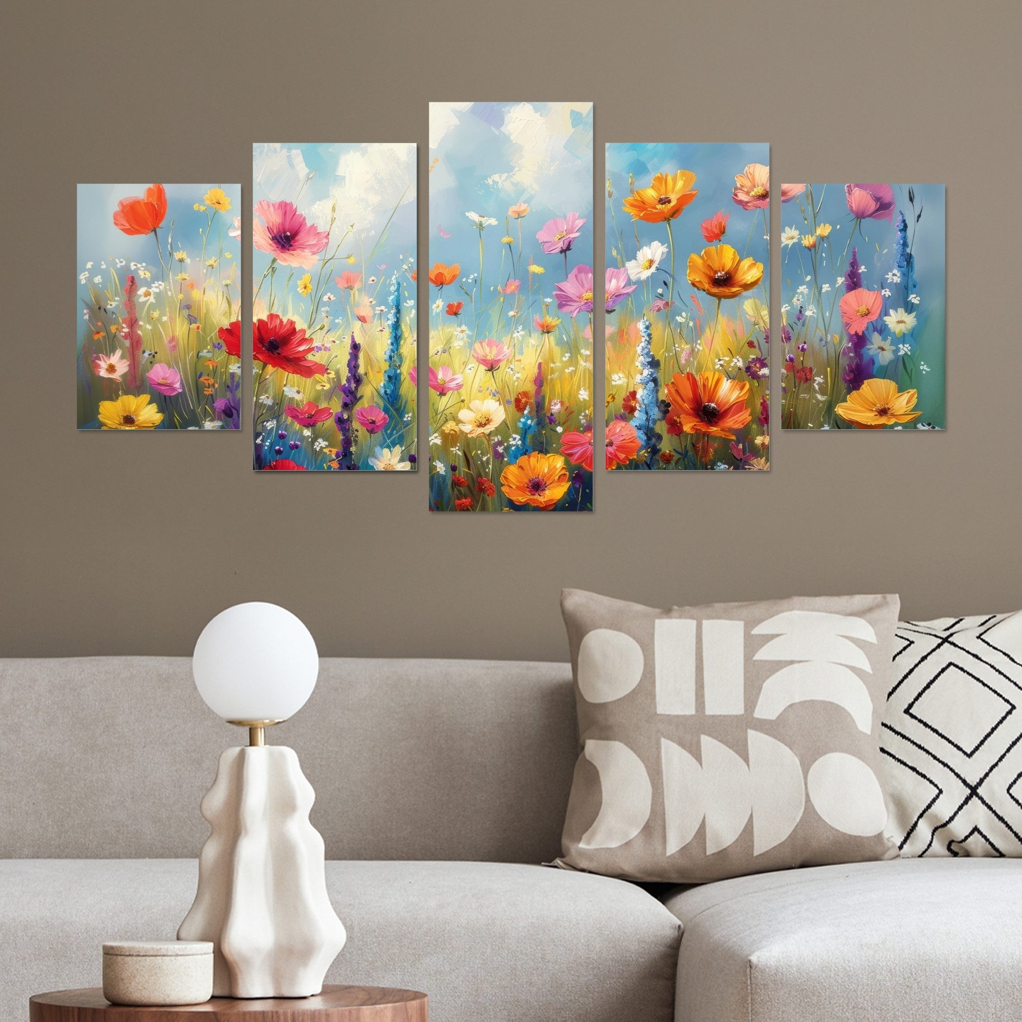 MuchoWow Leinwandbild Blumen - Frühling - günstig online kaufen