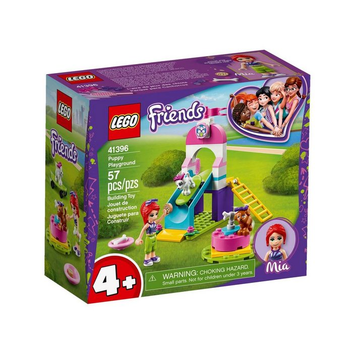 LEGO® Konstruktionsspielsteine LEGO® Friends 4+ Welpenspielplatz (Set 57 St)