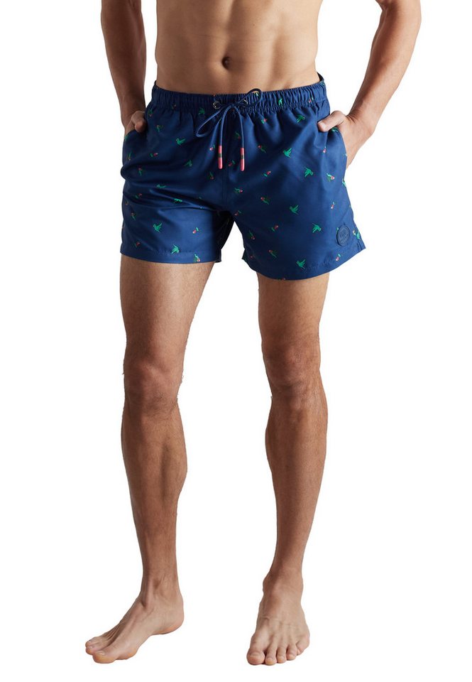 CECEBA Badehose CECEBA Herren Badeshorts blau bedruckt (1-St)