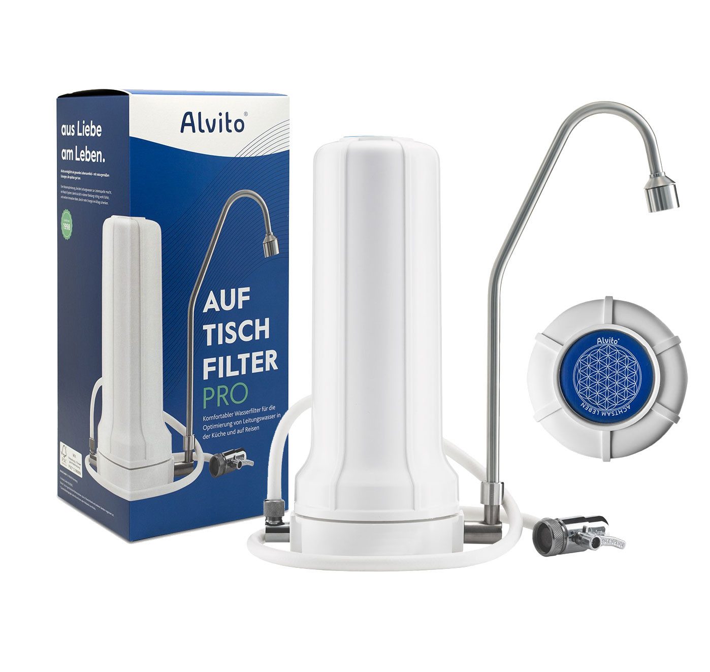 Alvito Aquariumfilter, Auftischfilter Pro hoch Typ "D" *für Wirbler geeignet*