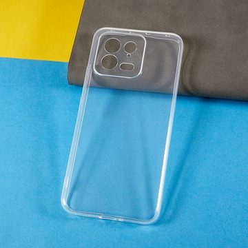 CoverKingz Handyhülle Hülle für Xiaomi 13 5G Handyhülle Silikon Cover Case Schutzhülle 16,15 cm (6,36 Zoll), Handyhülle Schutzhülle Transparent Hybrid Silikonhülle Bumper