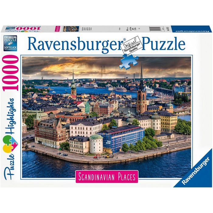 Ravensburger Puzzle »Stockholm Schweden« 1000 Puzzleteile Made in Germany FSC® - schützt Wald - weltweit
