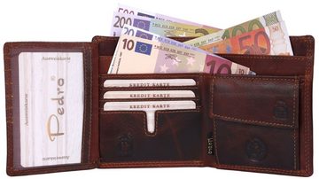 SHG Geldbörse ☼ Herren Leder Börse Portemonnaie, Brieftasche Kleingeldfach RFID Schutz