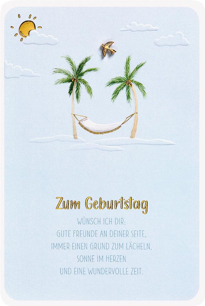Perleberg Grußkarten Geburtstag - Finest Collection Karte mit Briefumschlag plastikfrei