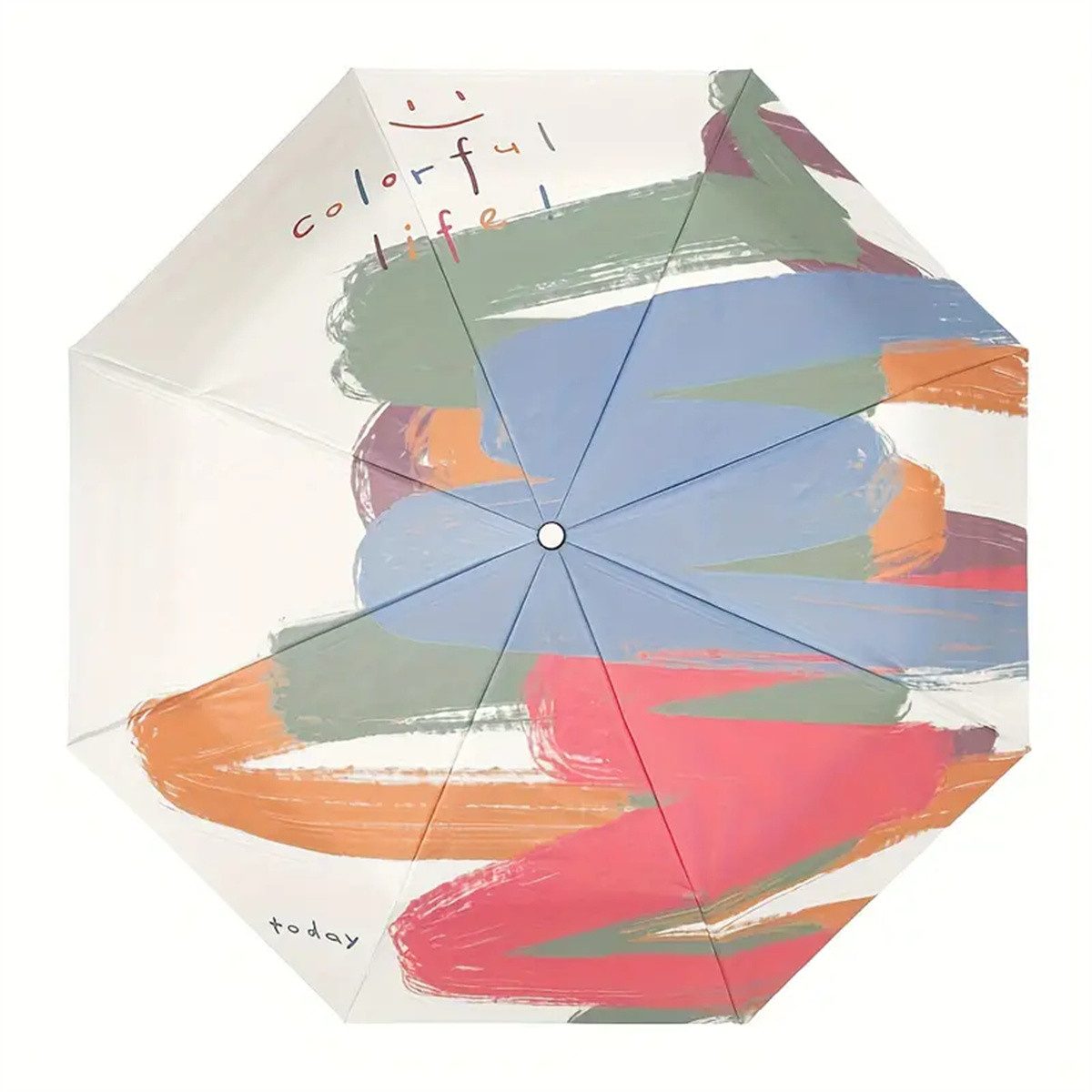 RefinedFlare Taschenregenschirm modischer faltbarer Mini-Regenschirm