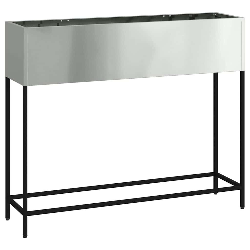 Hochbeet Hochbeet Gartenpflanzer Silber 100 x 26 x 82 cm