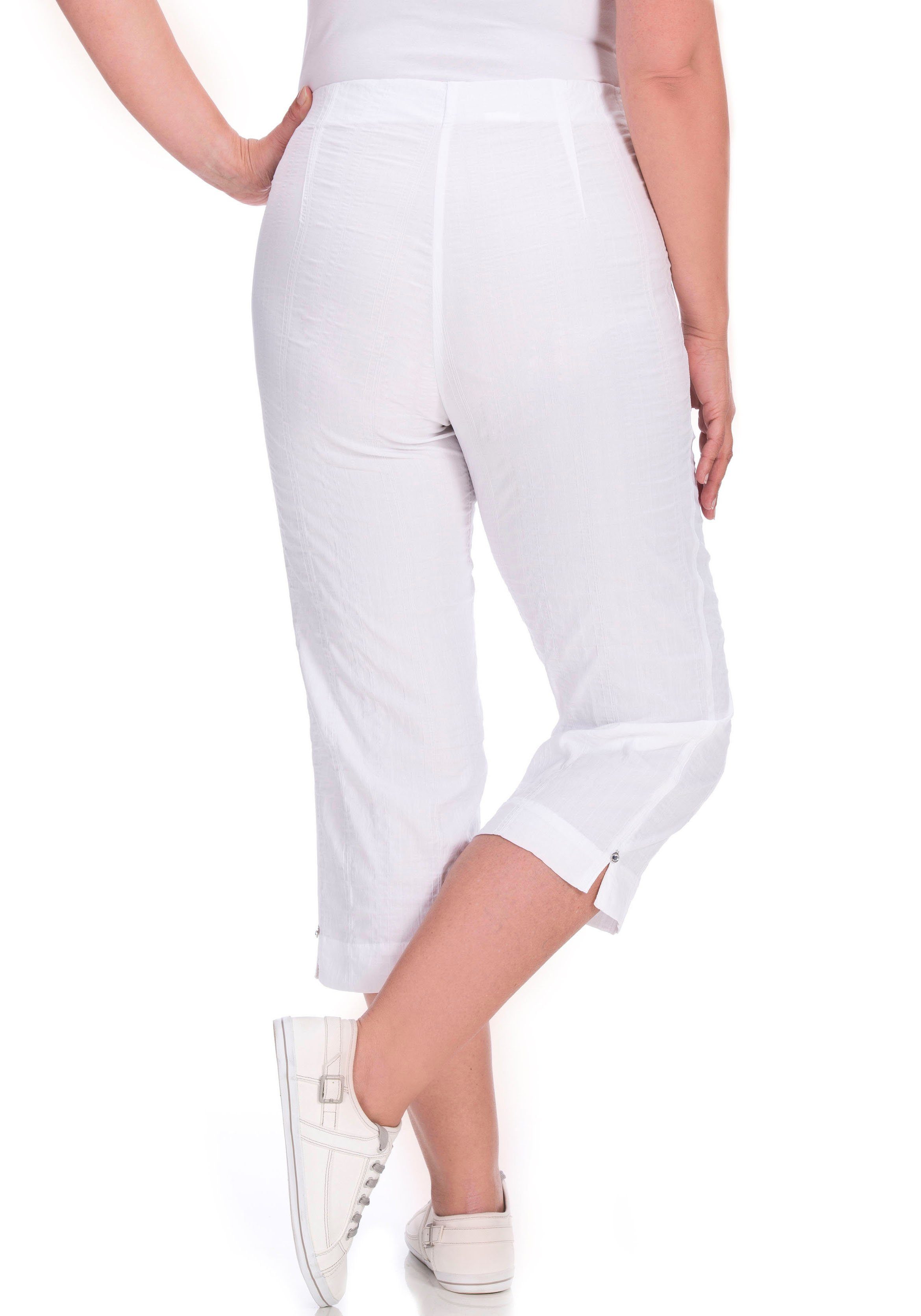 KjBRAND Caprihose Go Capri & bügelfrei weiß Susie Wash