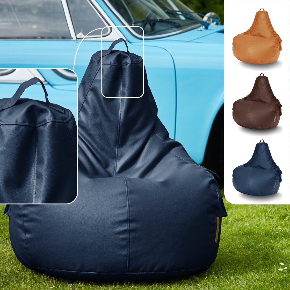 Green Bean Sitzsack Gaming-Sitzsack Kunstleder Cozy (Indoor und Outdoor, ab günstig online kaufen