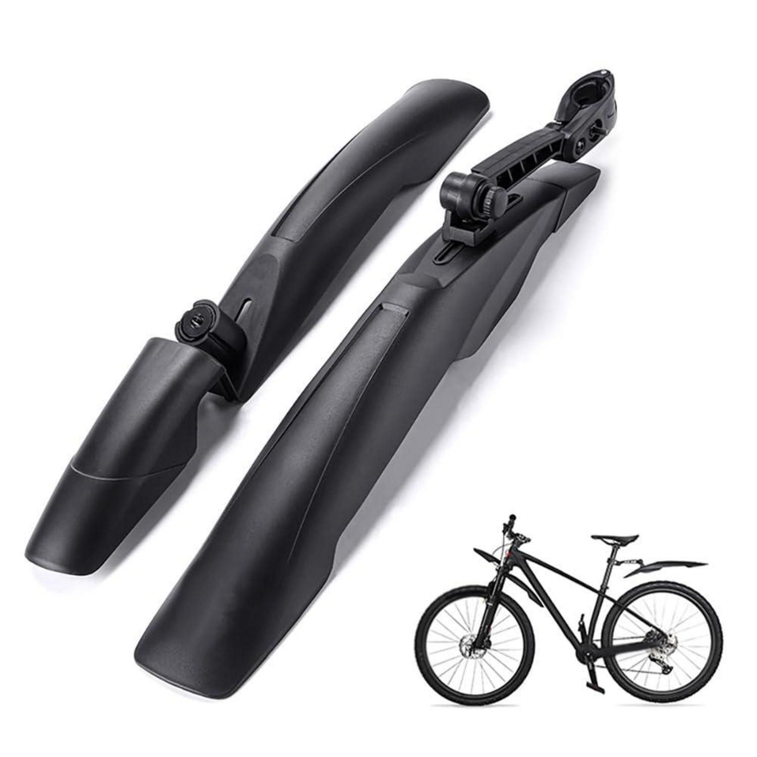 LuxusKollektion Schutzblech Schutzblech Set vorne hinten 26/27,5/29 Zoll universal schwarz (1 St)