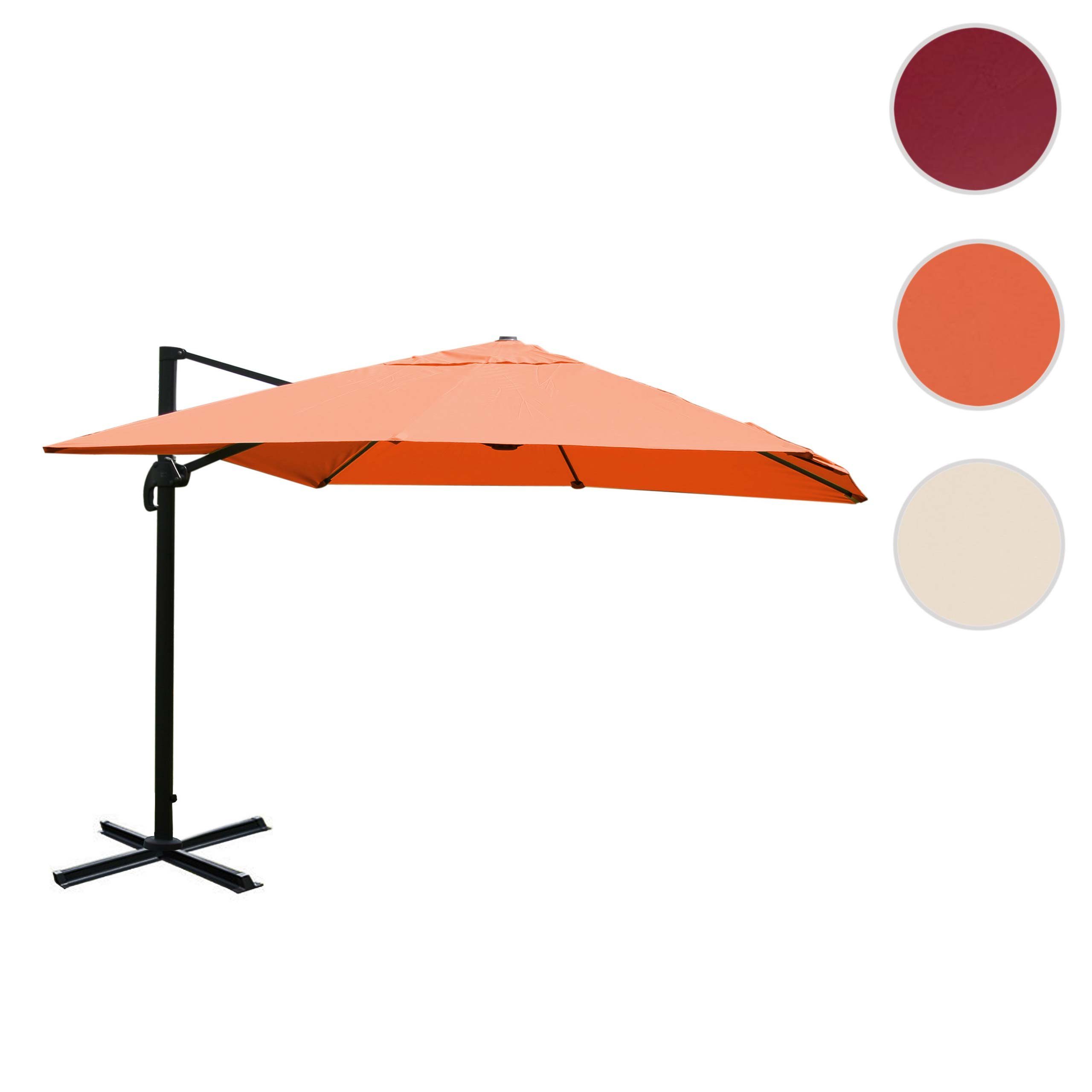 Thumbnail - MCW Ampelschirm MCW-A96-2, LxB: 300x300 cm, 5-facher Höhen-/ Neigungswinkelverstellung, Windwiderstandsklasse 2