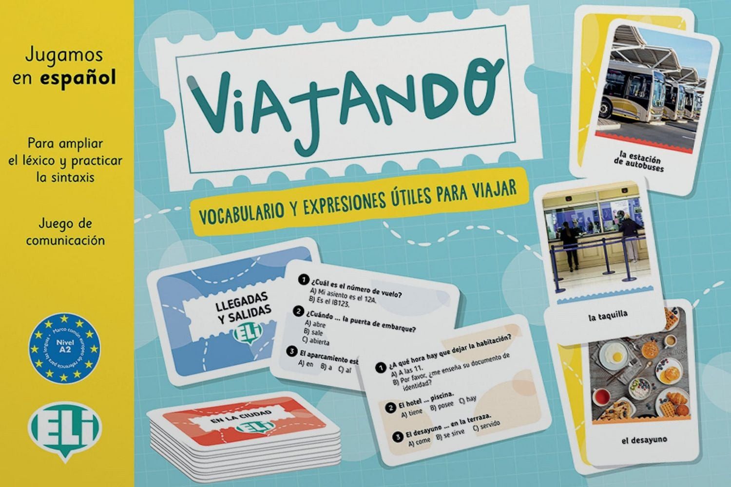 Viajando Vocabulario y expresiones útiles para viajar. Spiel mit 120 F / diverse, Vocabulario y expresiones útiles para viajar. Spiel mit 120 Foto- und 80 Fragekarten sowie Spielanleitung