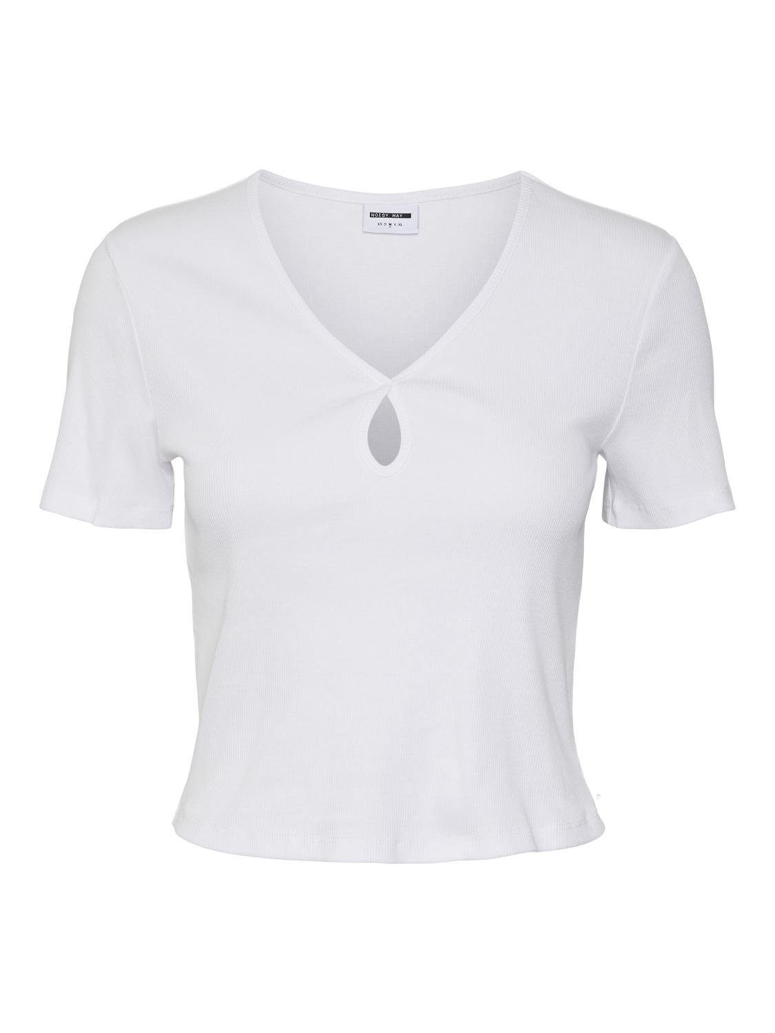 Noisy may T-Shirt Cut-Out Oberteil NMMAYA NMMAYA S/S O-NECK CUTOUT TOP NOOS
