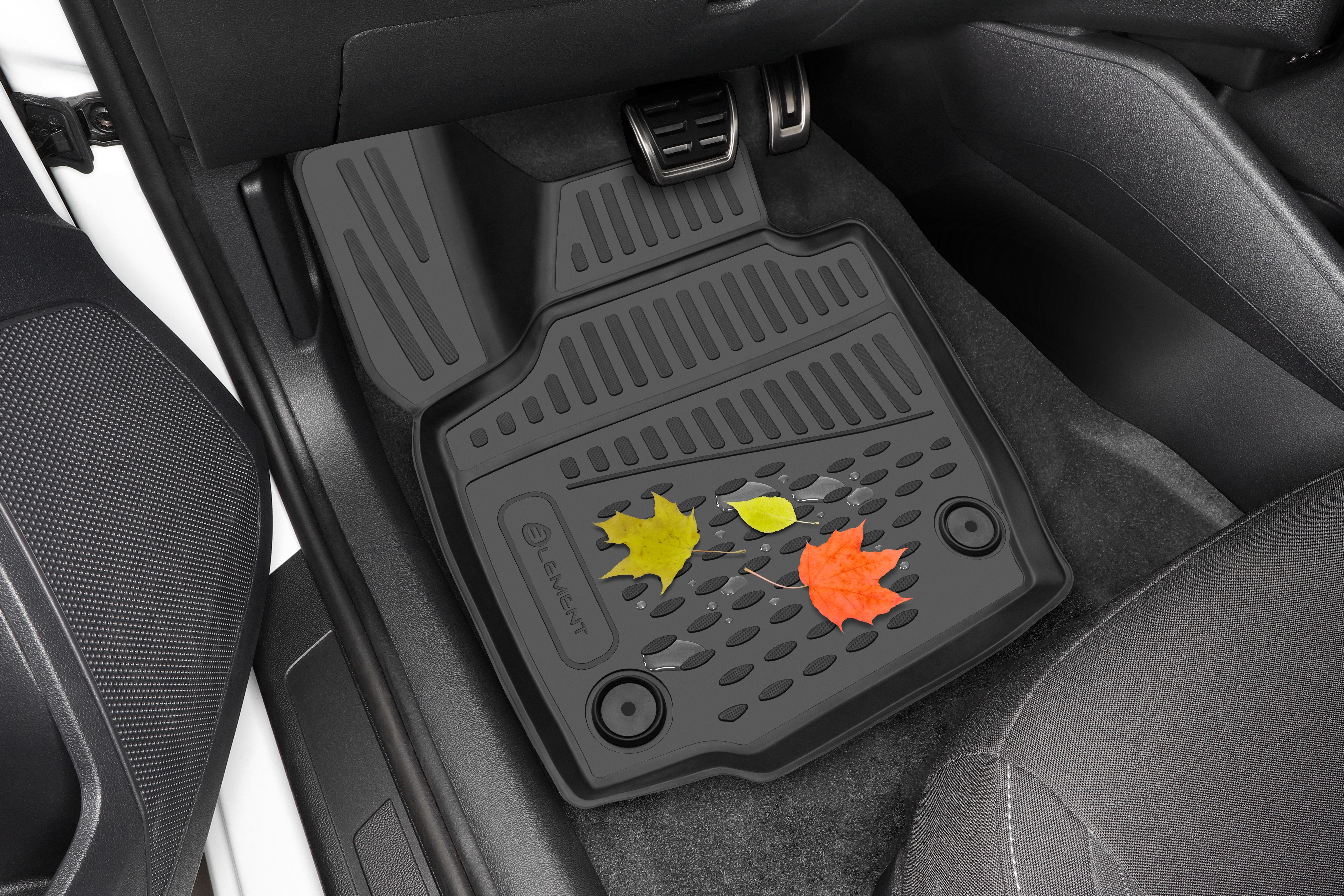 LEMENT Auto-Fußmatte Passgenaue 3D Fussmatten für VW Tiguan, 2016->,  5-Türen, 4 tlg., für VW Tiguan PKW, Passgenaue