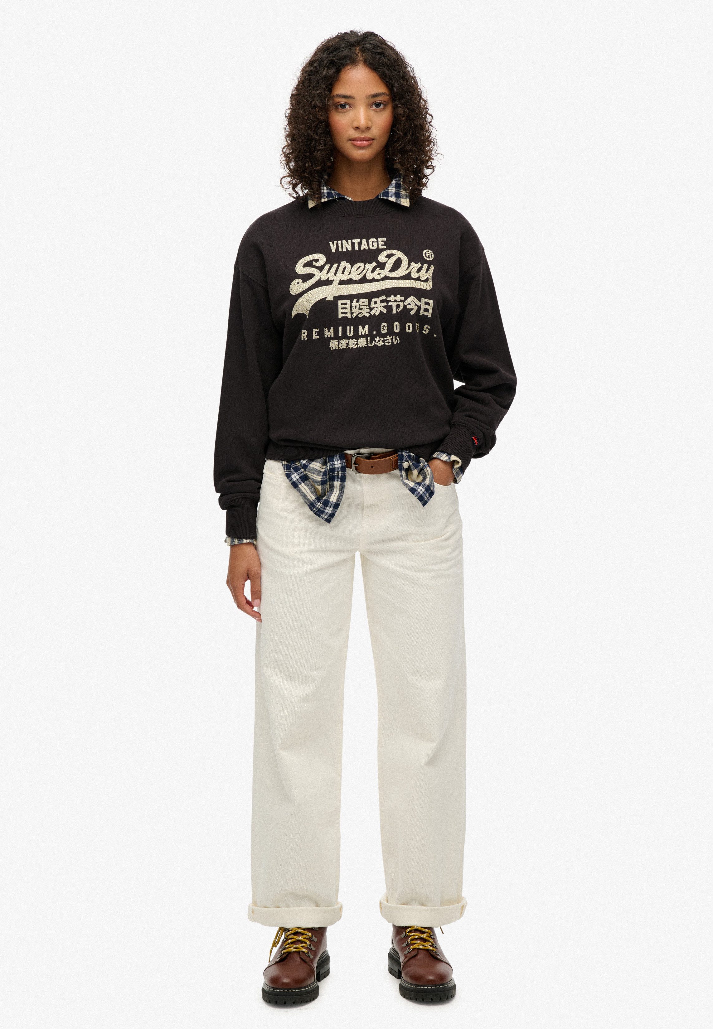 Superdry Sweatshirt EMBELLISHED VL LOOSE CREW – Bild 5 von 5