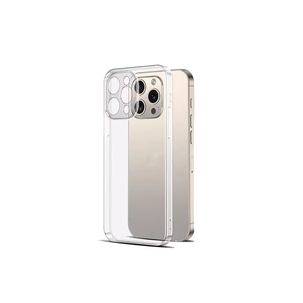 Ventarent Handyhülle Handy Hülle Case transparent passt für iPhone 15 Pro Max, transparent, vergilbungsfrei, wireless charging