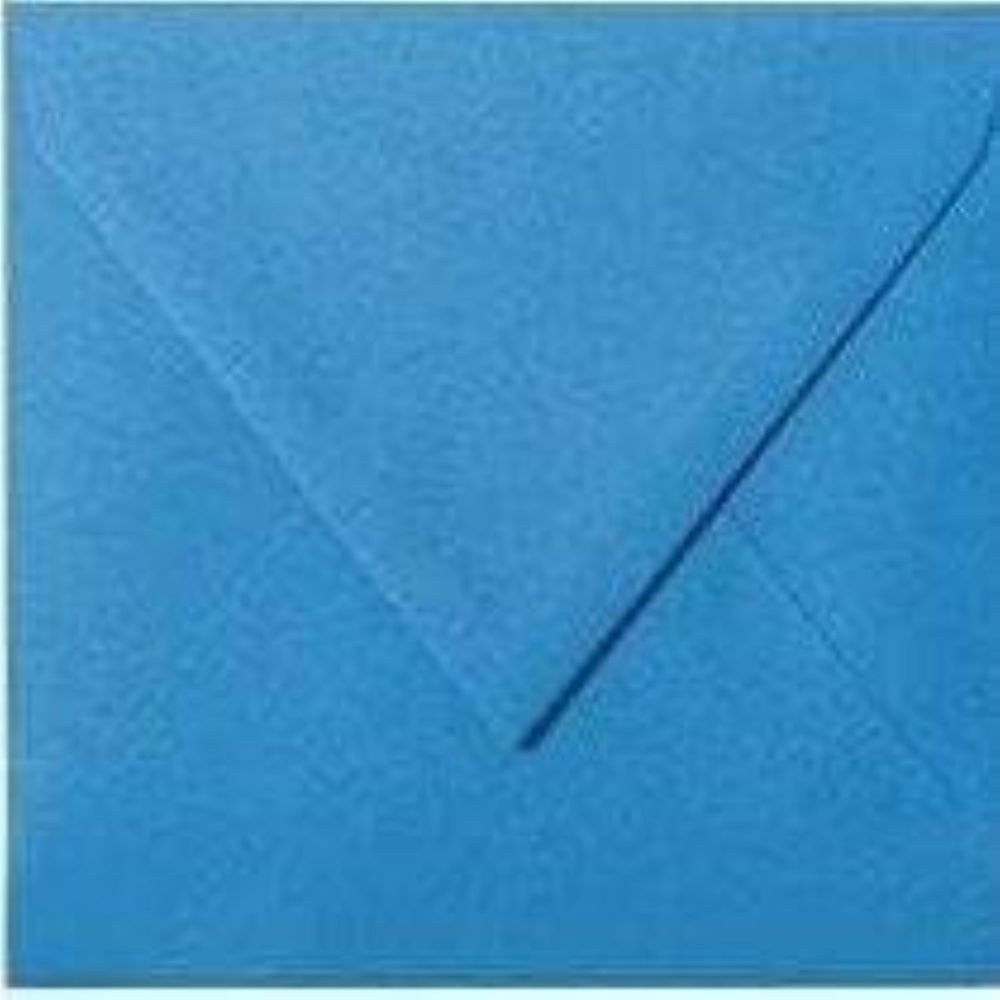 Briefumschläge24Plus Briefumschlag 25 St. 14 x 14 cm Briefumschläge Quadratisch Ozean Blau, 14 x 14 mm Briefumschläge Recyceltes Material