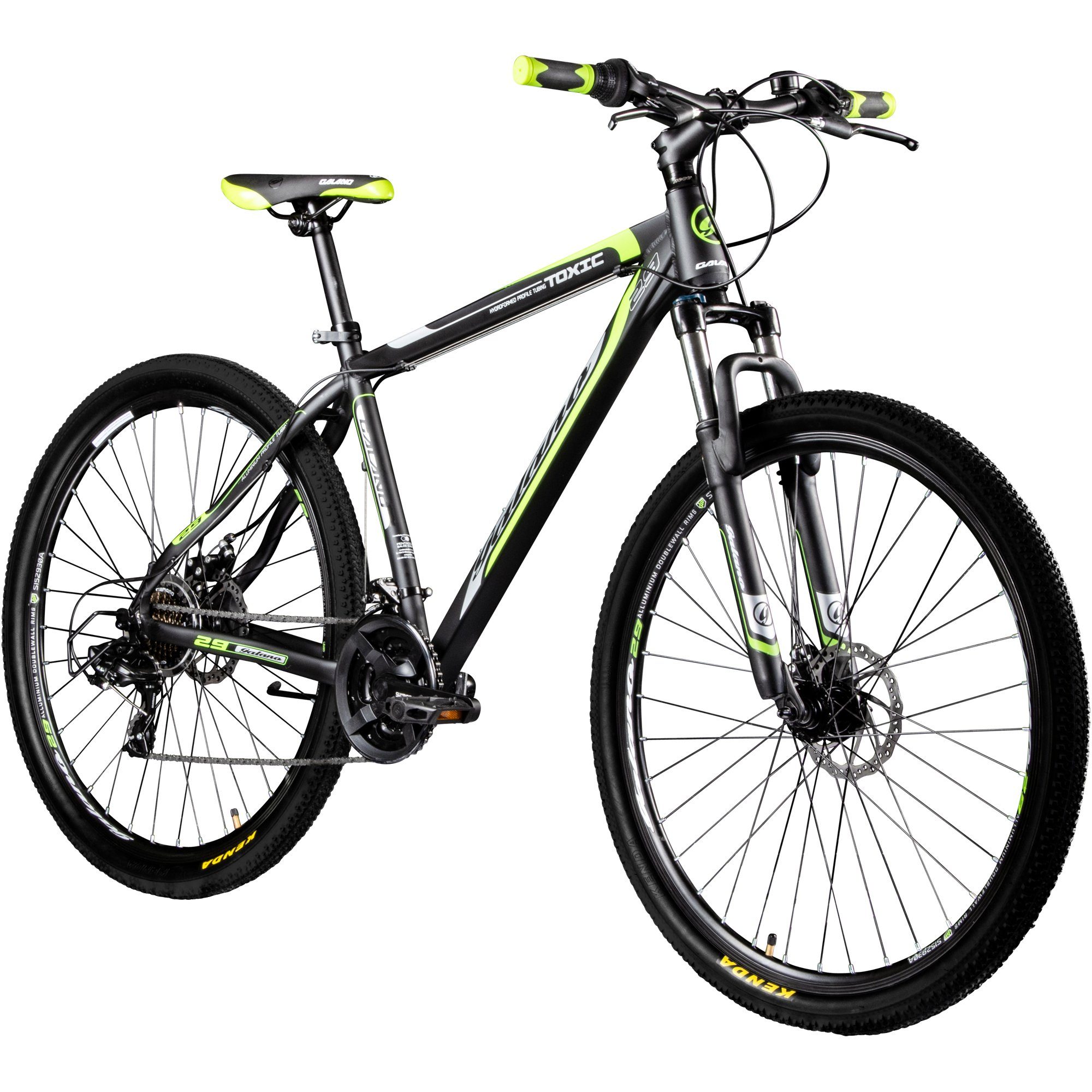 Galano Mountainbike Toxic 29", 21 Gang, Kettenschaltung, Mountainbike Hardtail 29 Zoll für Erwachsene ab 175 cm MTB Fahrrad