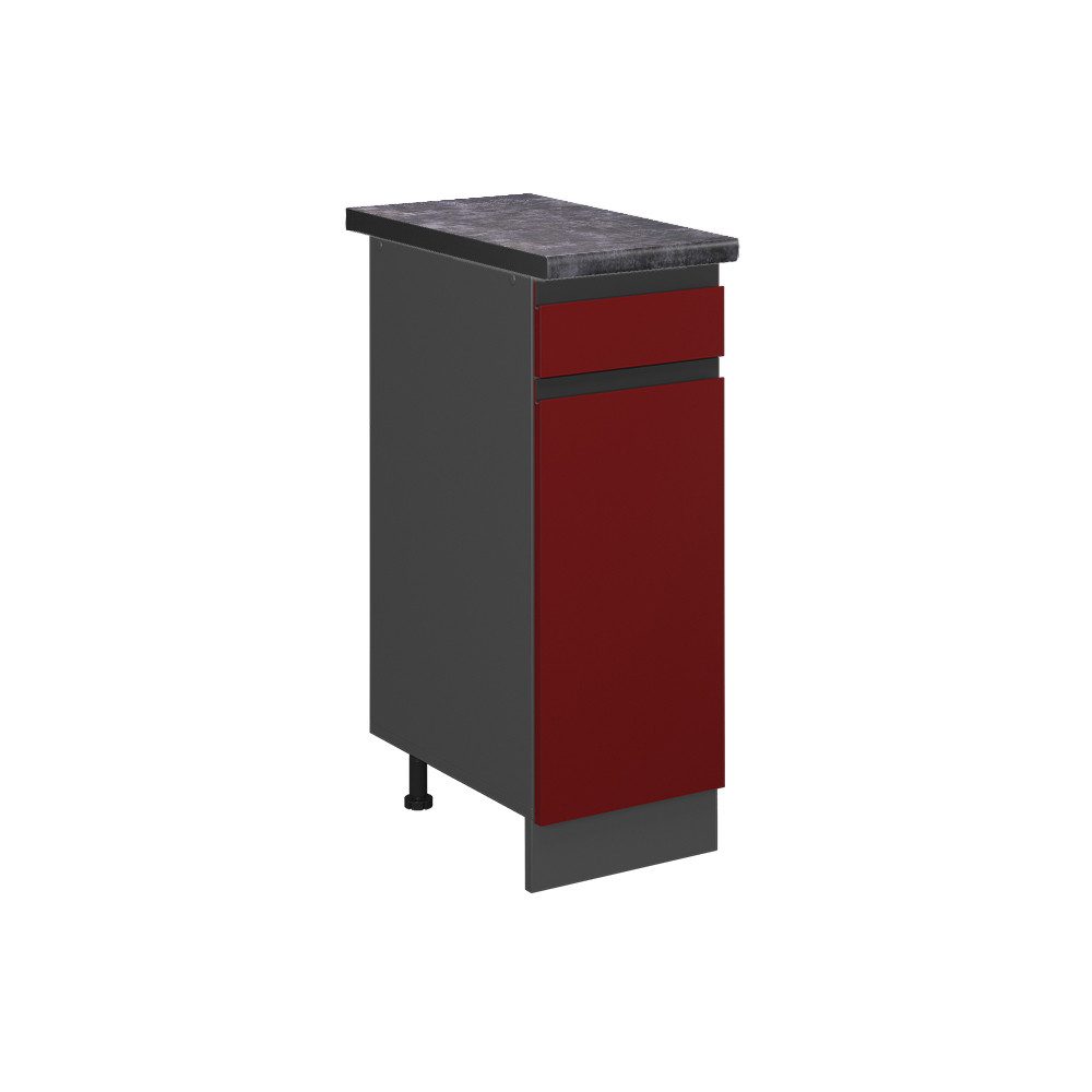 Vicco Unterschrank R-Line, Rot/Anthrazit, 30 cm, günstig online kaufen