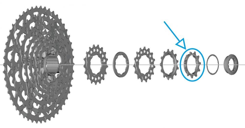Shimano Kettenschaltung SHIMANO Ritzel für CS-LG700 11 Zähne - präzises Ersatzritzel für Naben
