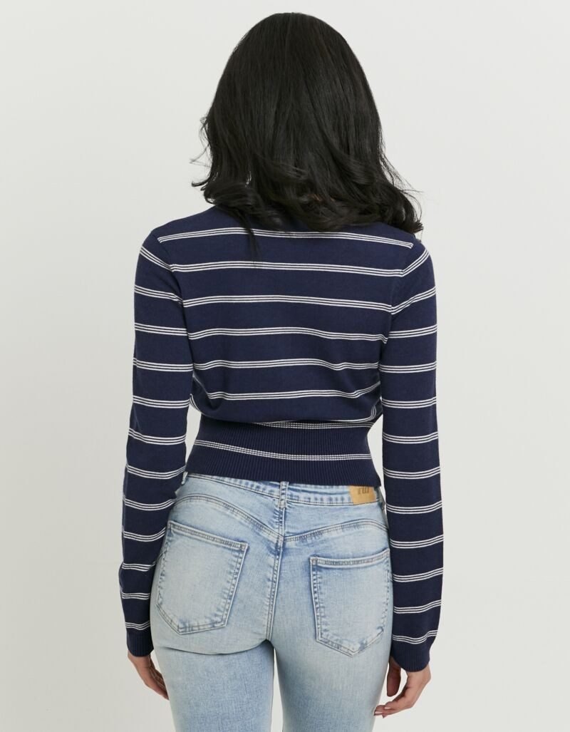 Tally Weijl Strickjacke SCAVIFRANKI Materialmix, Basic, kürzer geschnitten günstig online kaufen