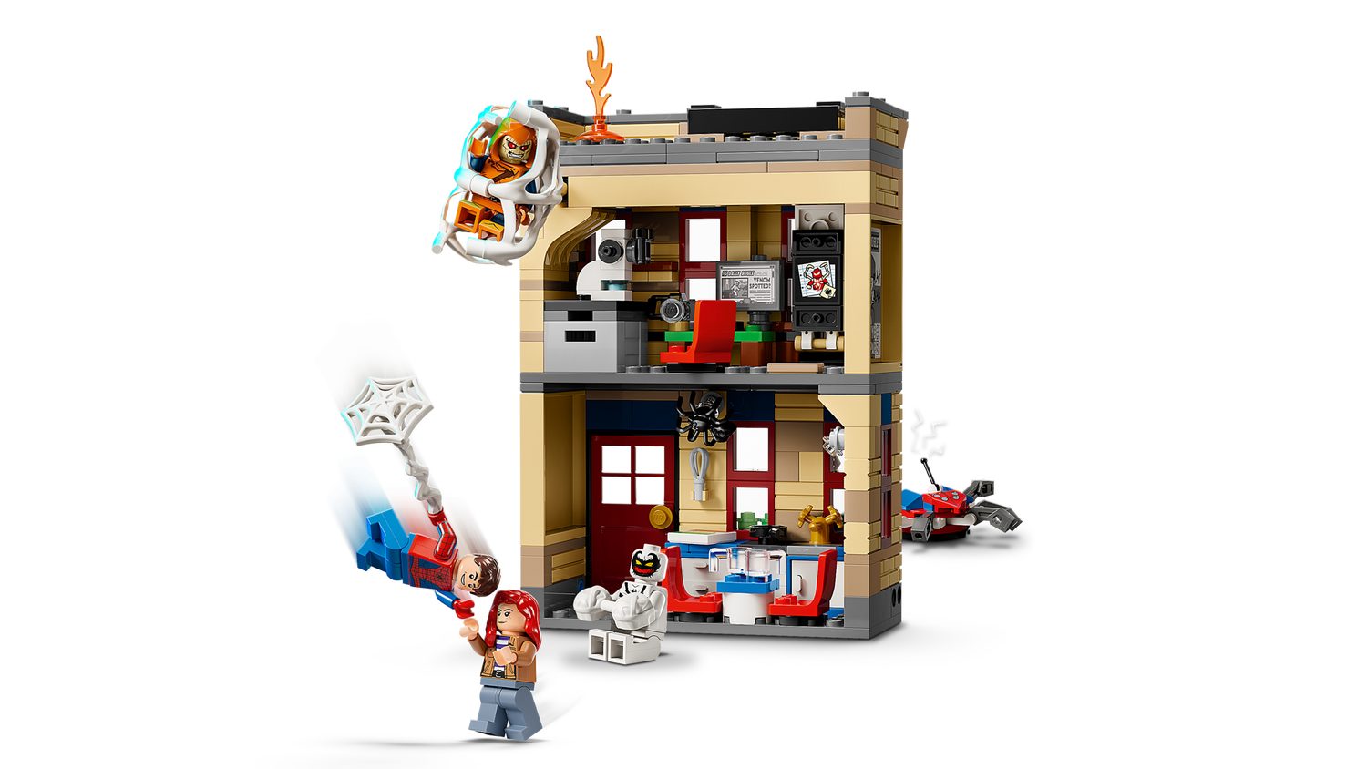 LEGO® Marvel 76317 Peter Parkers Wohnung Spielbausteine, (Set, 394 St., Set)