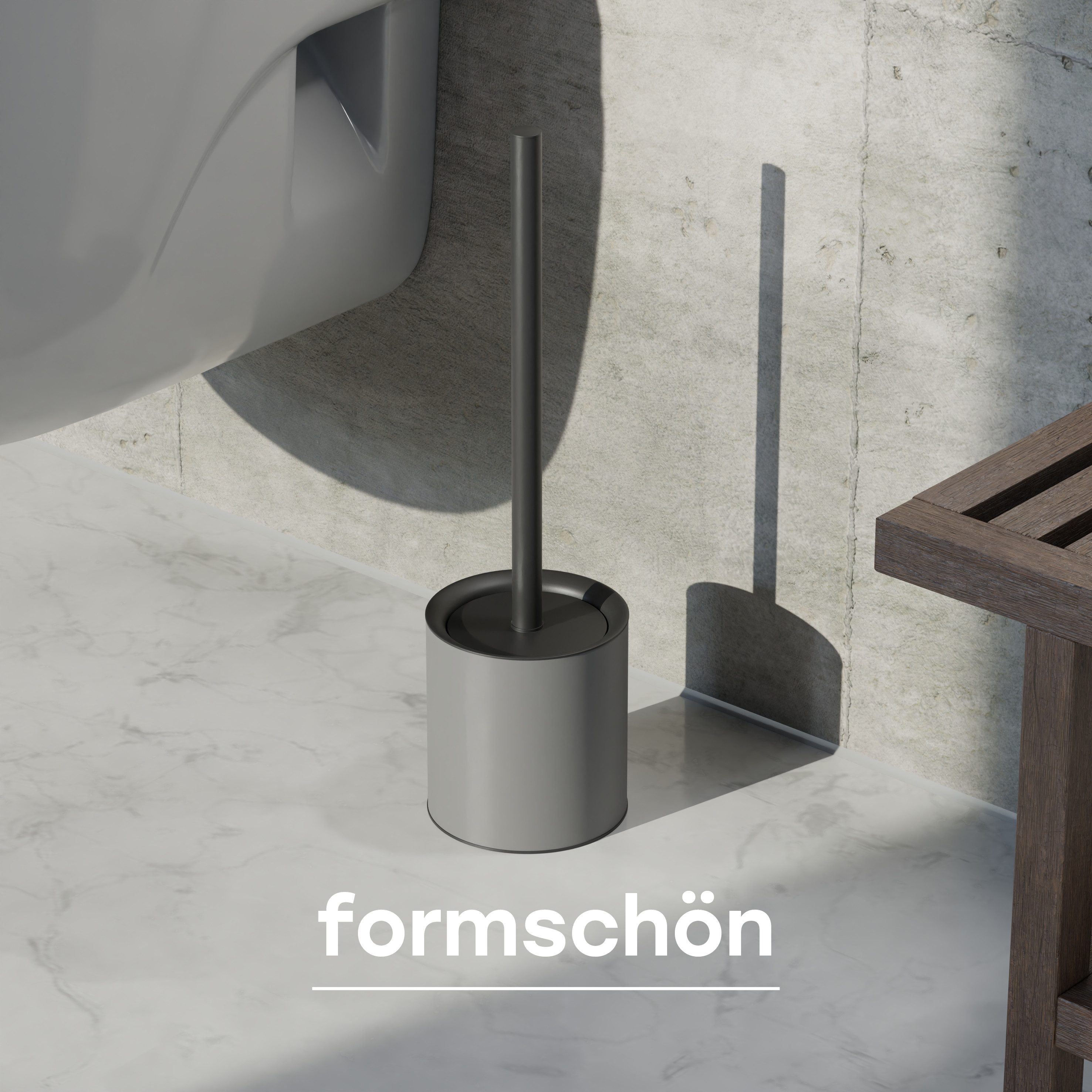 SAVEGA WC-Reinigungsbürste SAVEGA - Klobürste Silikon Edelstahl, Gästewc, Toiletten, Badezimmer, (Packung, 2-tlg), hygienische Silikonborsten, schnelltrocknend, – Bild 3 von 5