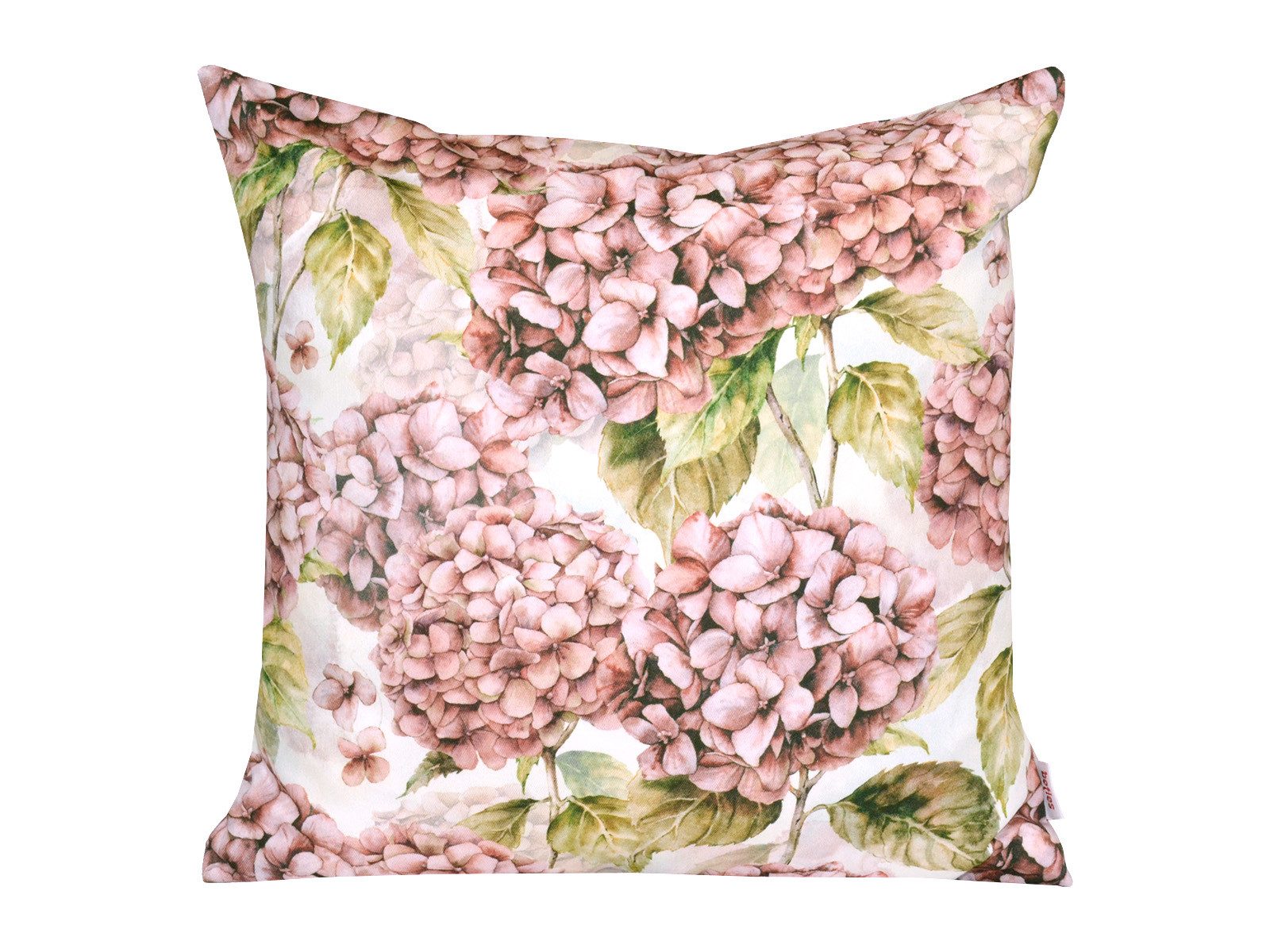 beties Kissenhülle Landlust-Hortensie, (1 Stück), 100% Baumwolle, Hortensien in burgundy-rose, verschiedene Größen