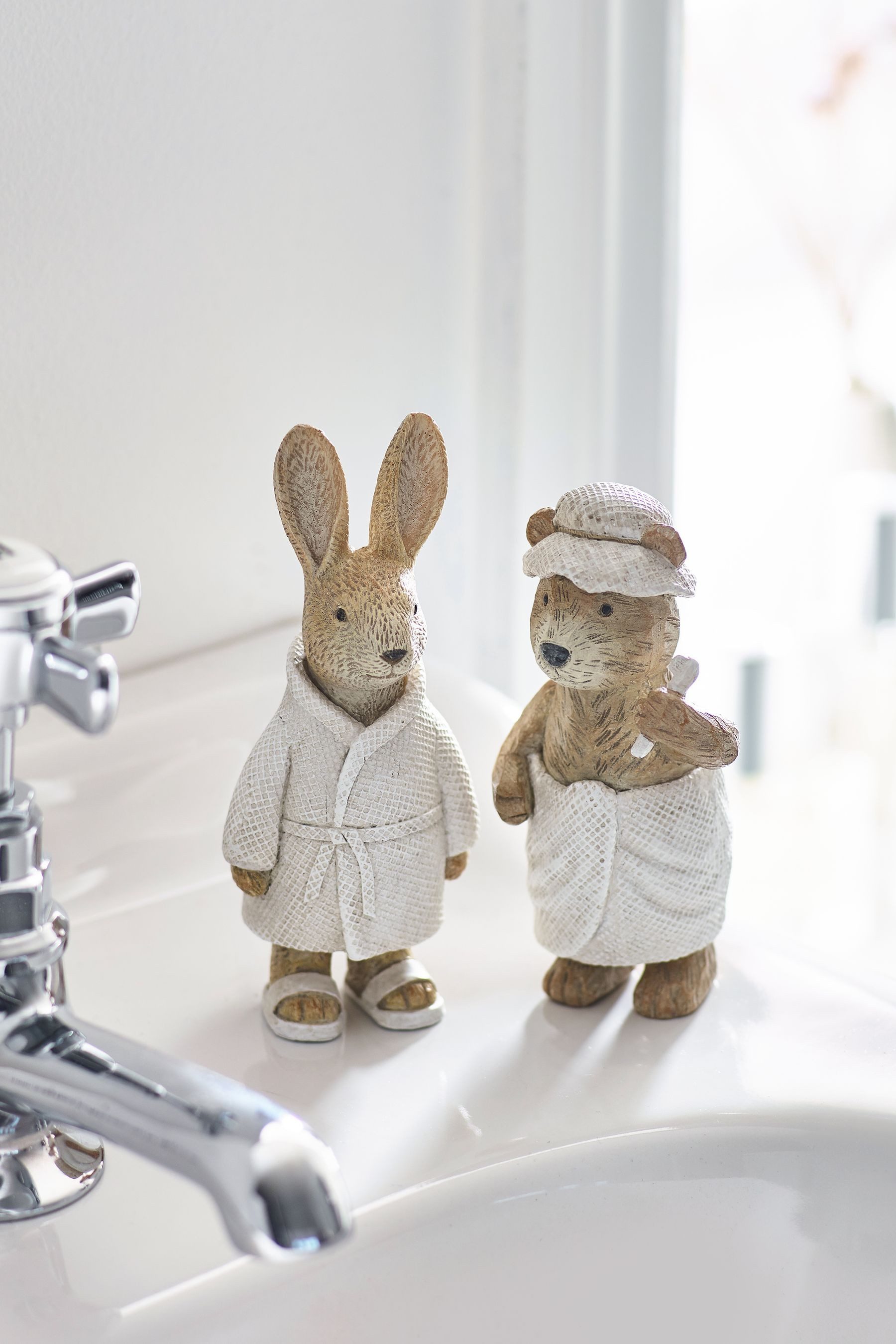 Next Dekofigur Bertie Bear und Rosie Rabbit Badedeko, 2er-Set günstig online kaufen