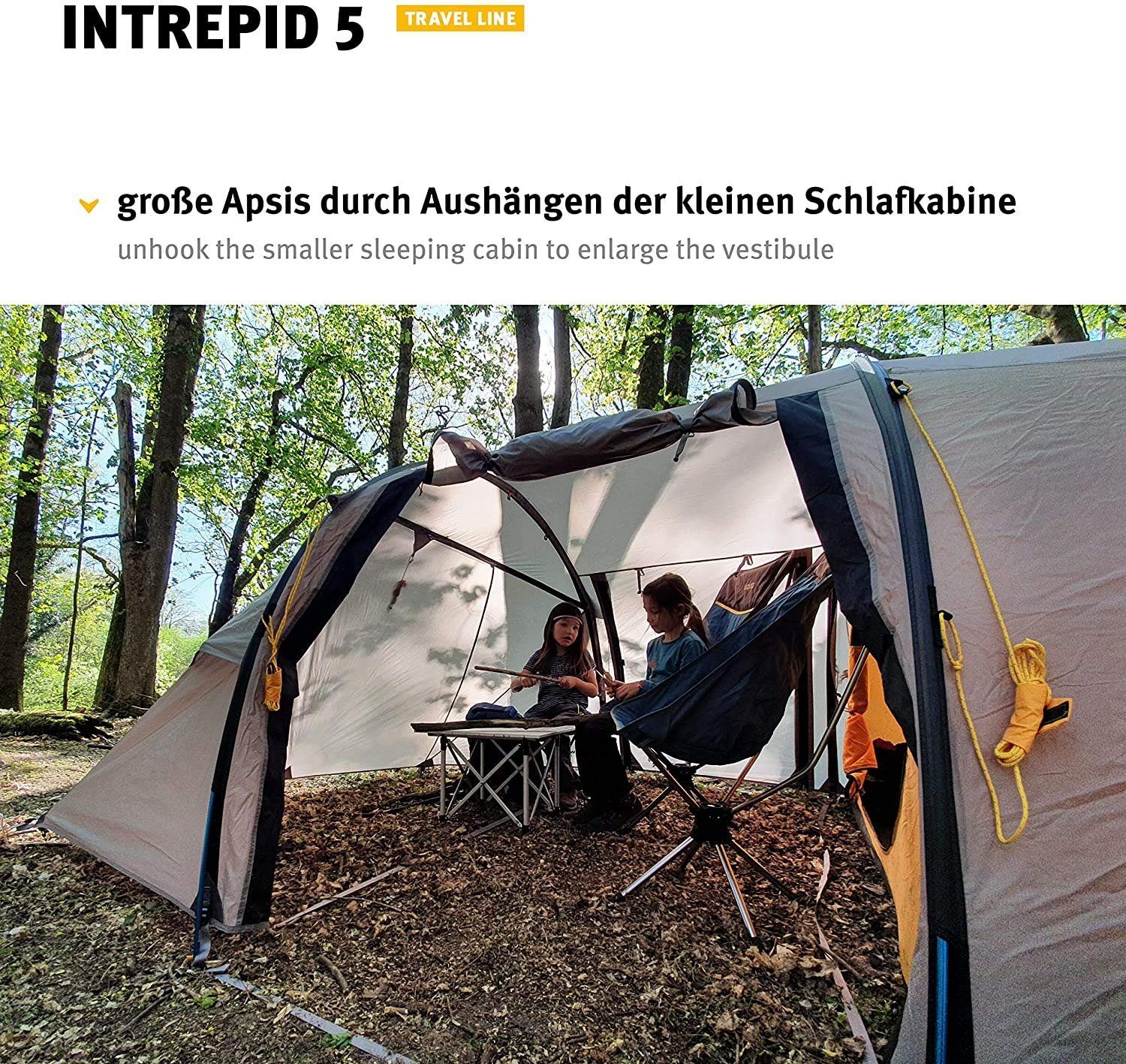 Wechsel Tents 5 5-Personen - Intrepid Travel Line Familienzelt, Tunnelzelt - 5 Personen