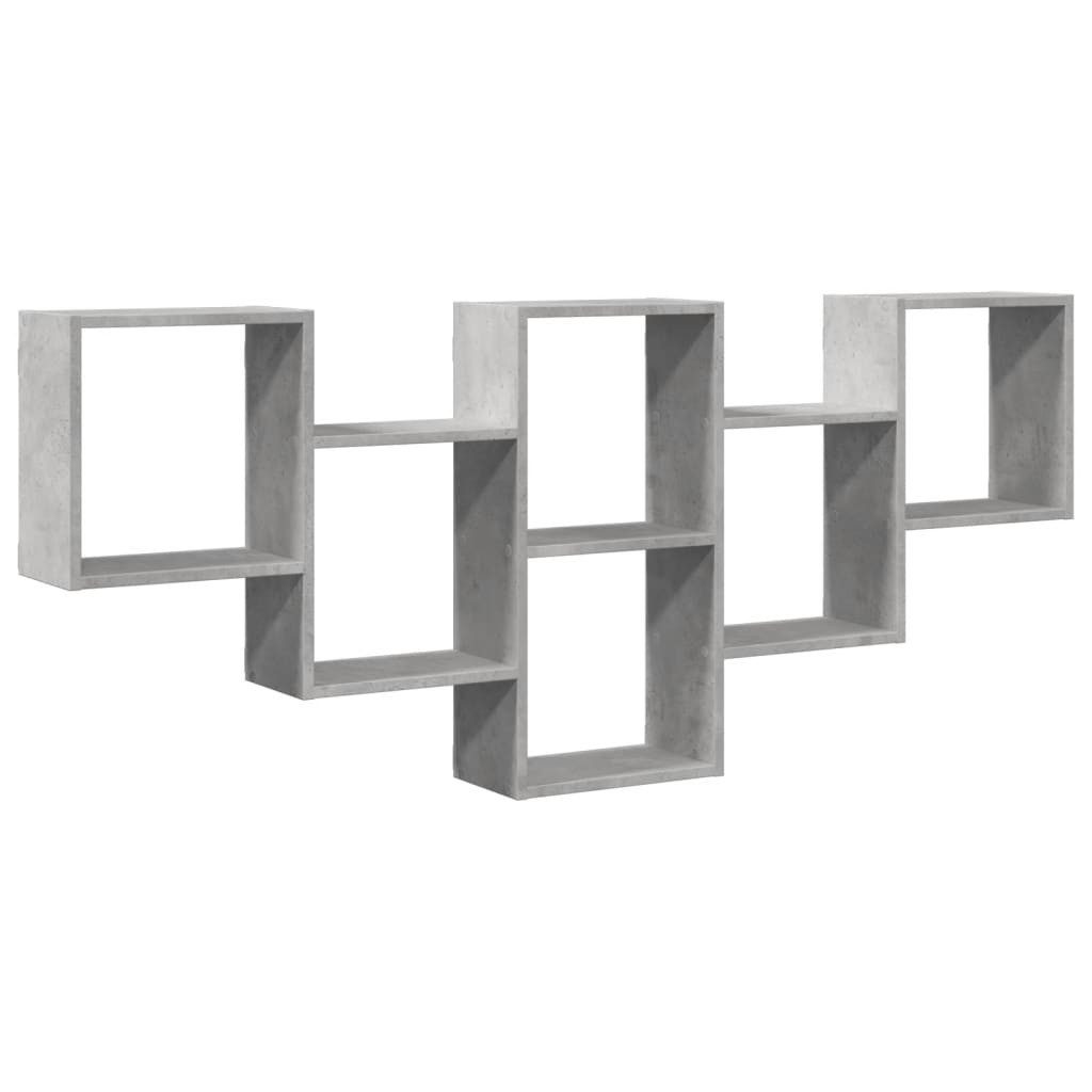 vidaXL Regal Wandregal Betongrau 159x18x66 cm günstig online kaufen