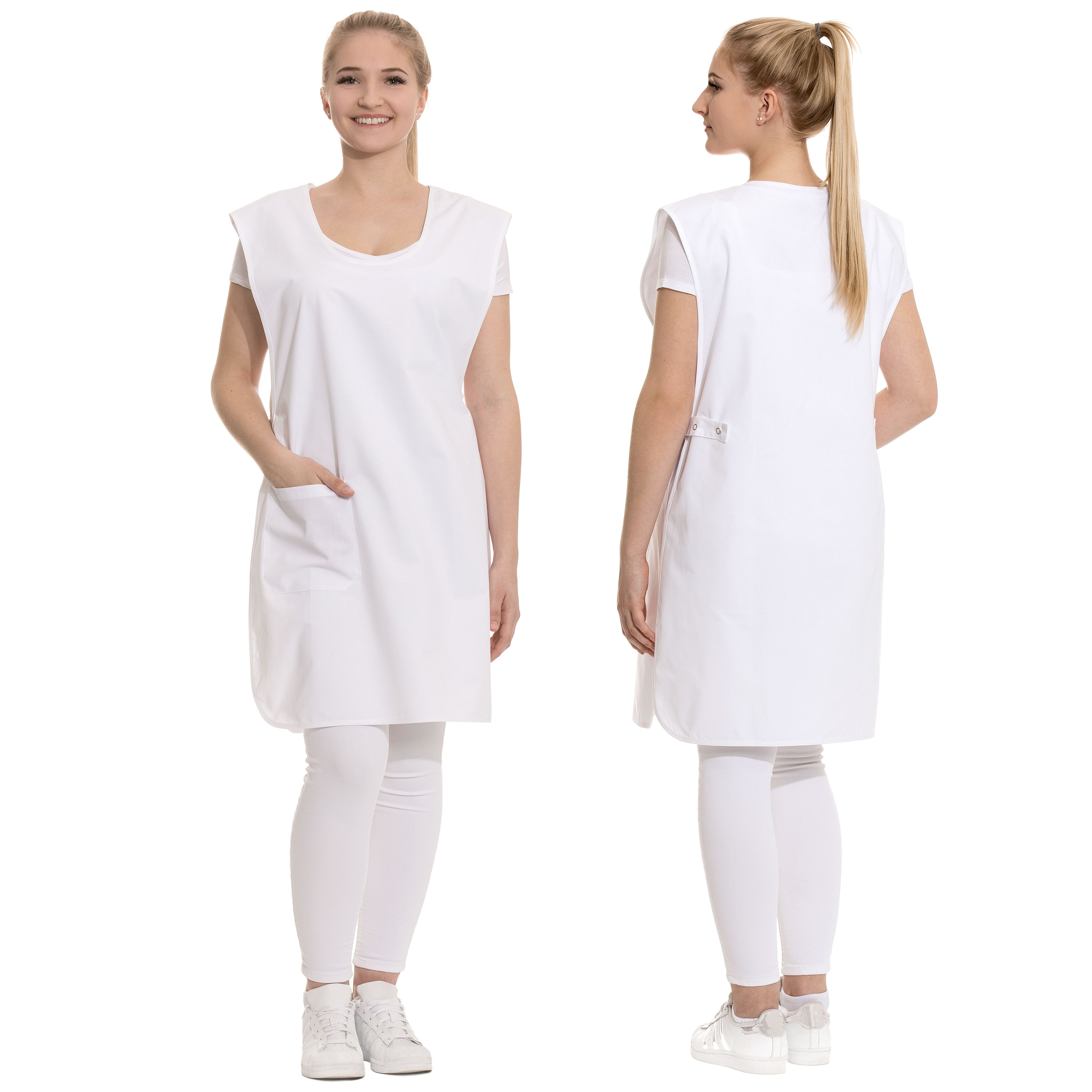 Clinotest Haube – 50% Polyester/50% Baumwolle – Größe M (56 Cm) & L (64 Cm) – Mit Schweißband & Bindebändern