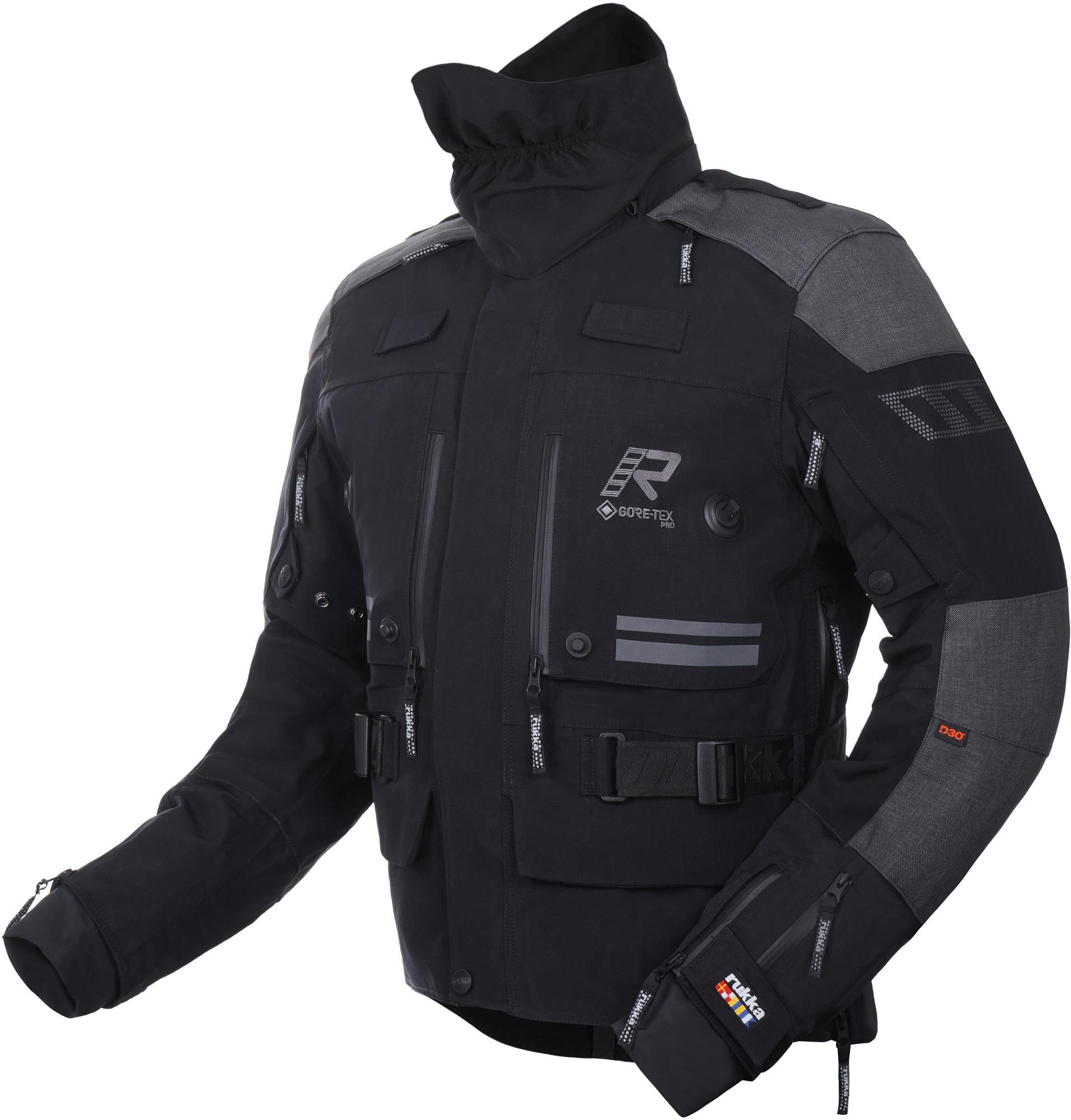 Rukka Motorradjacke TitanTrail-R wasserdichte Motorrad Textiljacke 3-Lagen-Laminat,Rückenprotektor enthalten,Brustprotektor enthalte