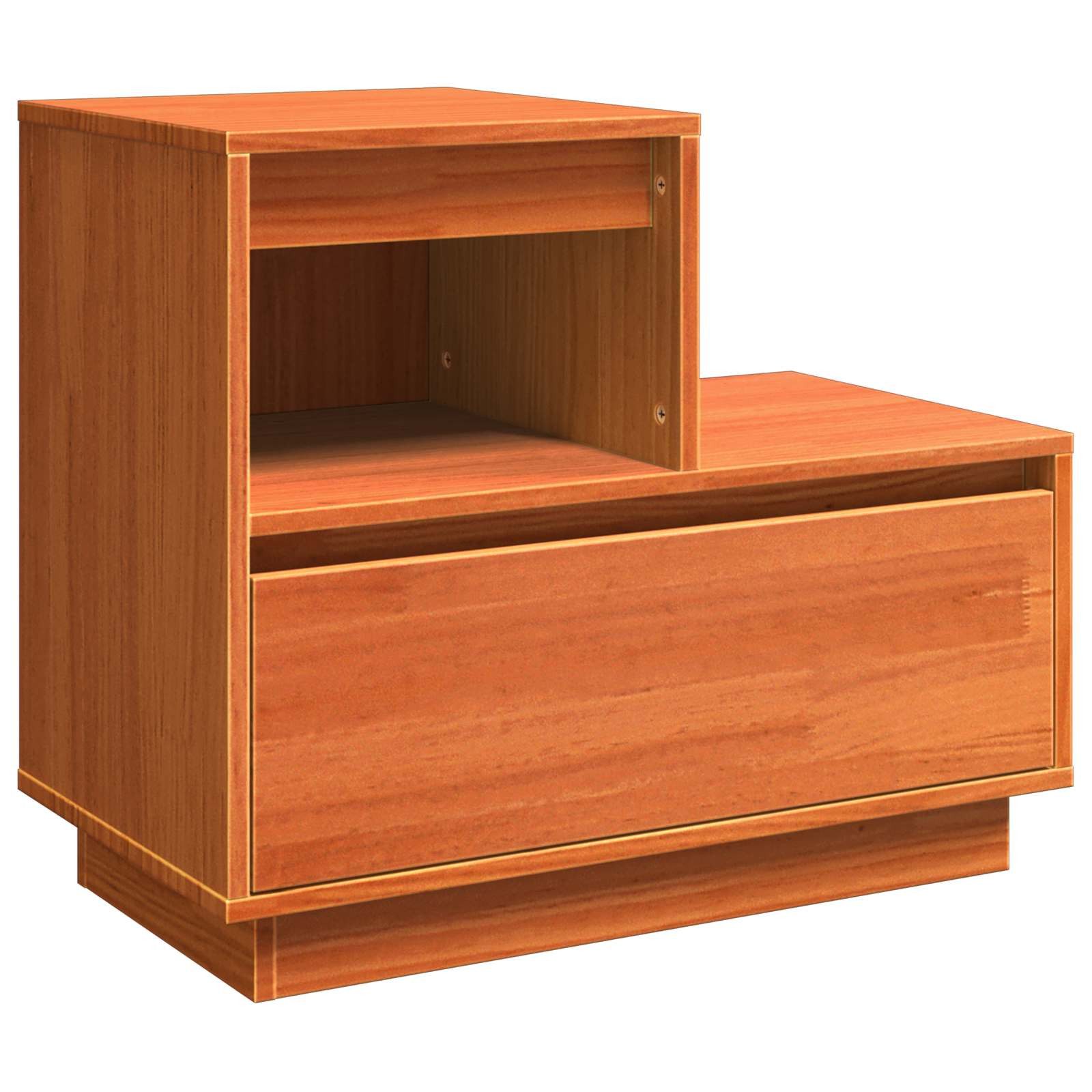 vidaXL Nachttisch Nachttisch Wachsbraun 60 x 34 x 51 cm Holzwerkstoff (1-St)